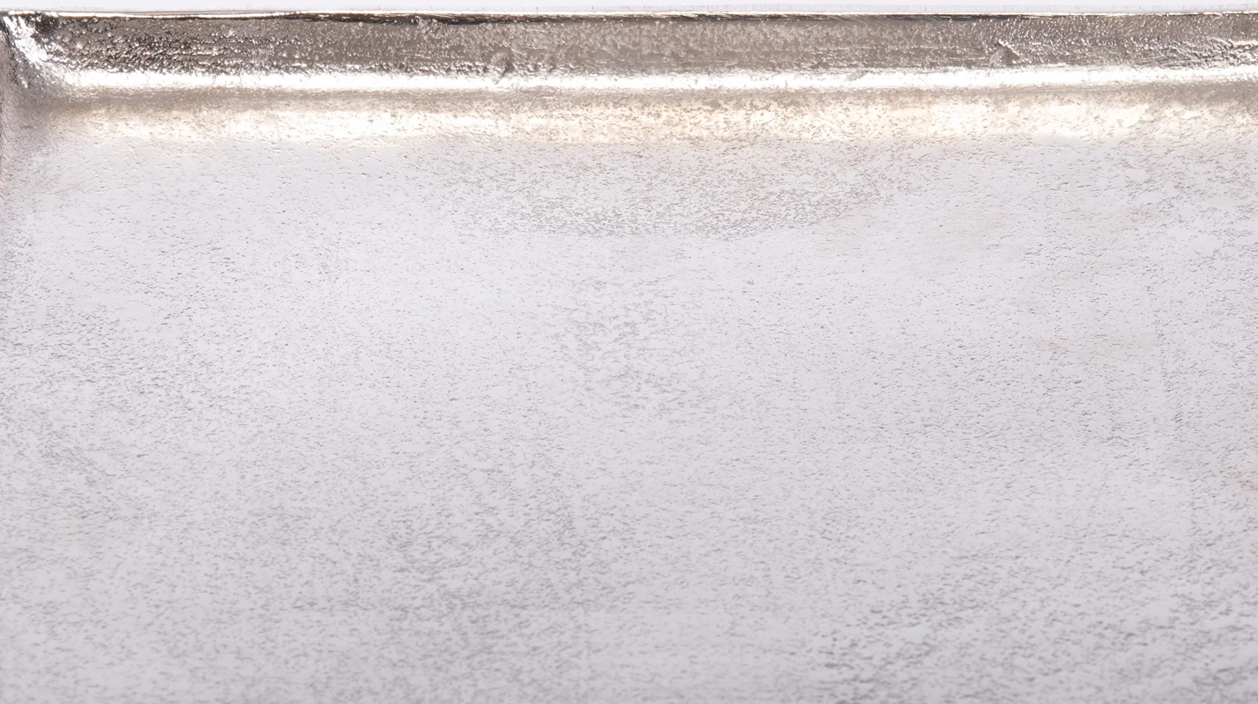 Taca dekoracyjna kwadratowa aluminium srebrna 25x25 cm