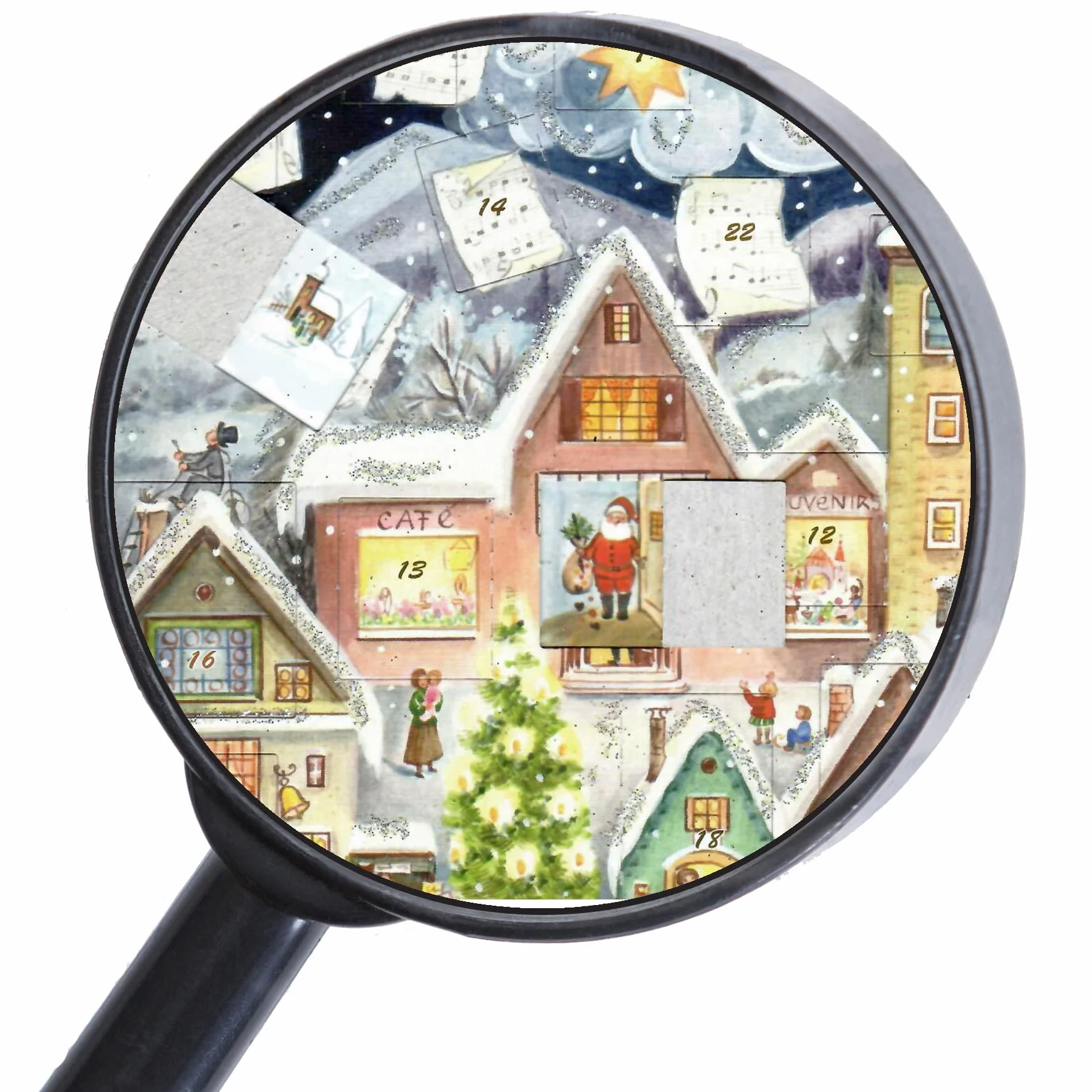 Adventskalender Nachdruck von 1952 "Engelskonzert": Papier-Adventskalender