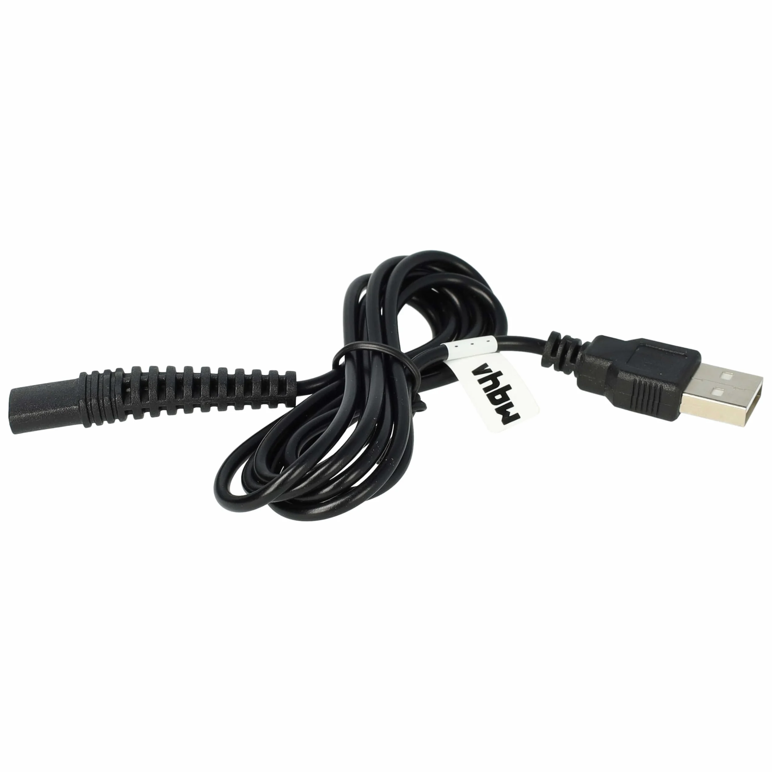 vhbw Kabel do ładowania kompatybilny z golarką Braun CoolTec CT2CC, CT2S, CT3CC, CT4CC, CT4S, CT5CC, CT6cc - kabel zasilający, 120 cm, czarny