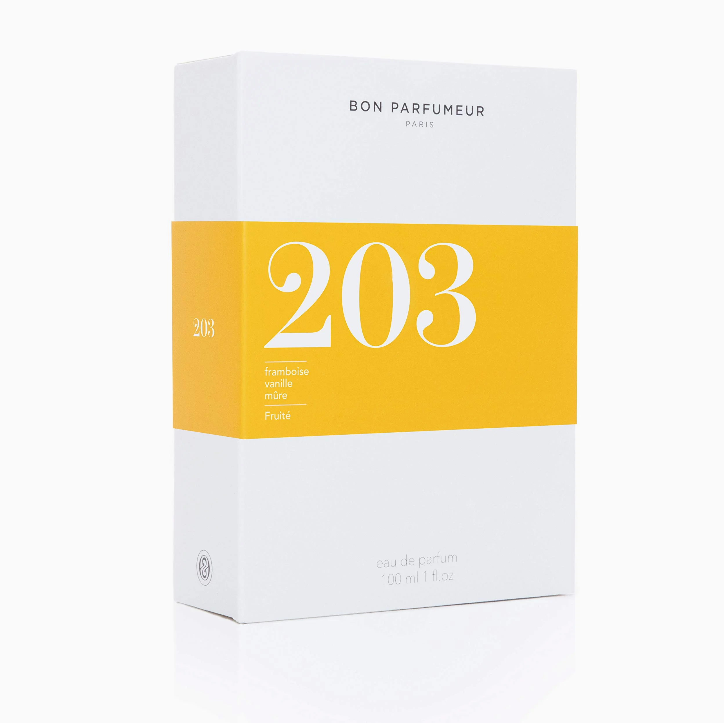 Bon Parfumeur woda perfumowana 203, malinowa wanilia jeżyna, perfumy dla kobiet i mężczyzn, owocowe i kwiatowe nuty, spray zapachowy (100 ml)