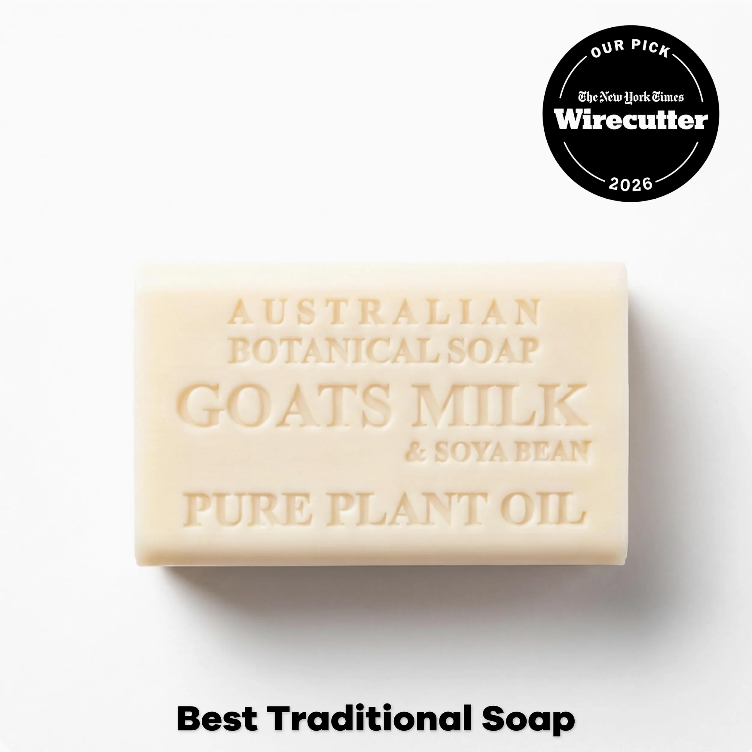 Australian Botanical Soap, Goat's Milk & Soya Bean Oil Czysta roślina naftowa mydlana 6,8 uncji, 193 g bary - 8 zliczanie