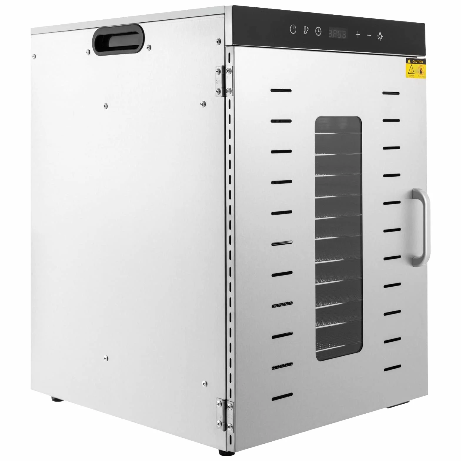 SS-16H SS-16H suszarka do owoców, 1500 W, 16 tac, suszarka do żywności, stal nierdzewna, kontrola temperatury i timer