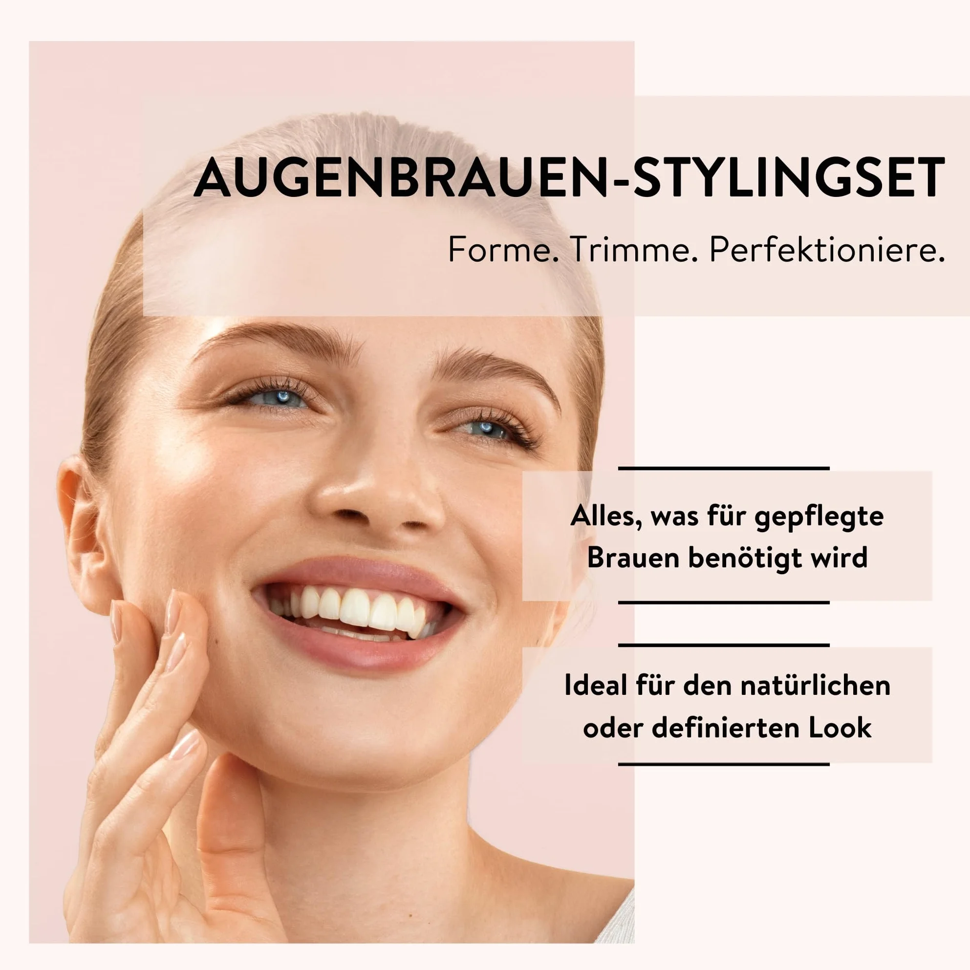 PARSA Beauty Nożyczki do brwi z zestawem szpuli