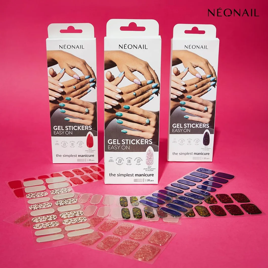 NEONAIL Lakier hybrydowy w naklejce - Gel Stickers Easy On - M04 - Manicure & Pedicure w 20 minut!