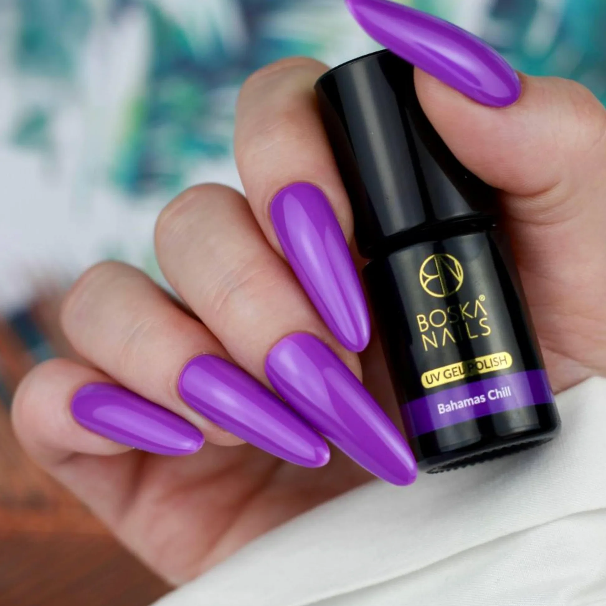 Boska Nails Island Paradise Hybrid zestaw lakierów do paznokci, kolekcja 8 neonowych i pastelowych kolorów, letni manicure, trwały do 3 tygodni, 6 ml butelki