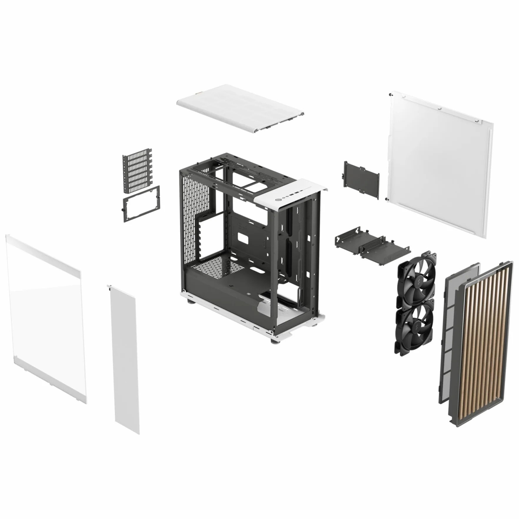 Fractal Design North Chalk FD-C-NOR1C-04 Obudowa Komputerowa, Biały, Mid Tower