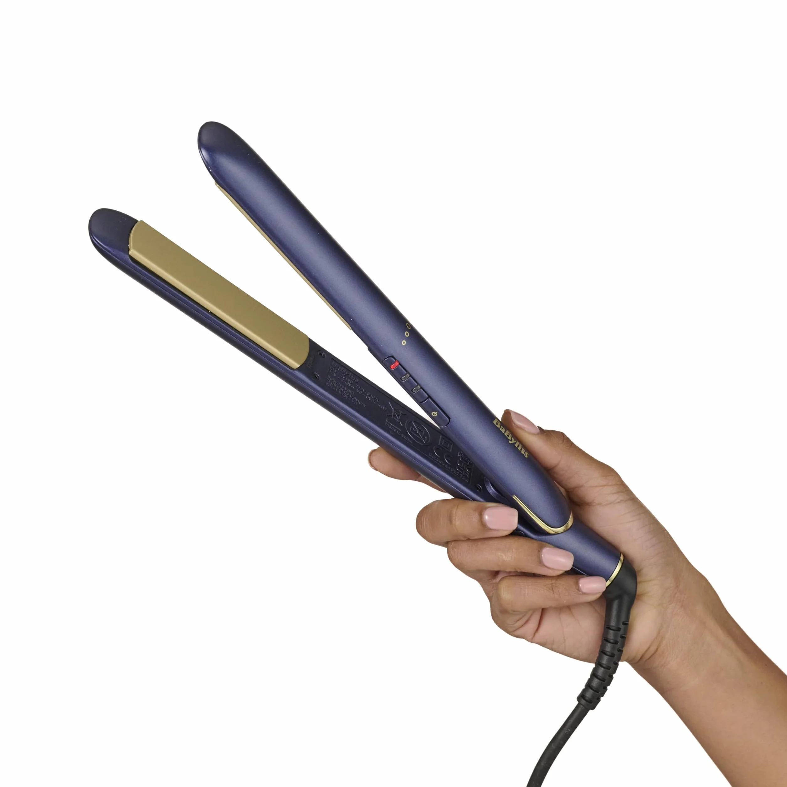 Prostownica BaByliss Midnight Luxe- ceramiczne płytki ruchome zapewniają gładkie prostowanie, szybkie nagrzewanie w 30s., 3 ustawienia temperatury do 235°C, możliwość stosowania na całym świecie,251PE