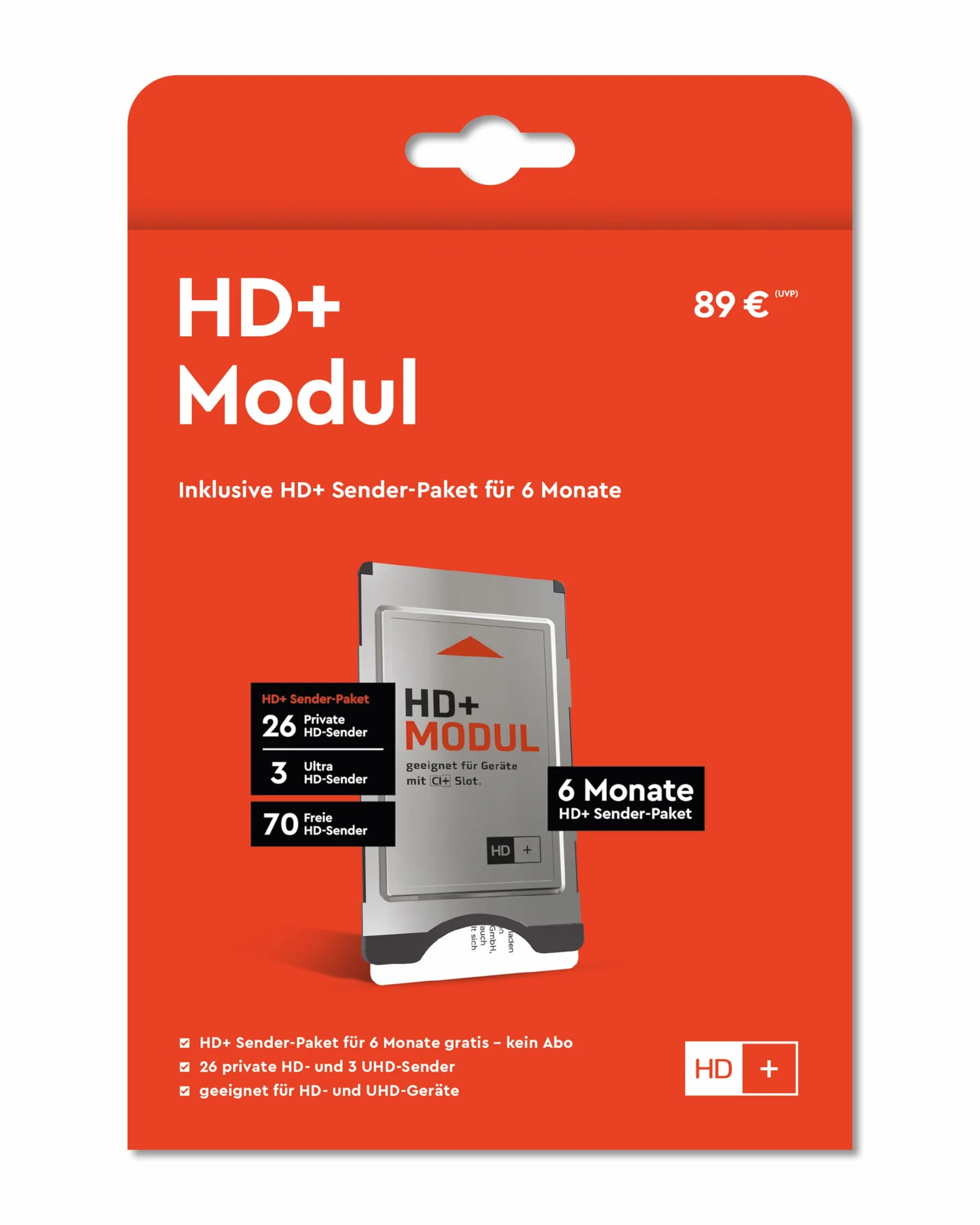 Moduł HD+ wraz z pakietem nadajnika HD+ na 6 miesięcy gratis