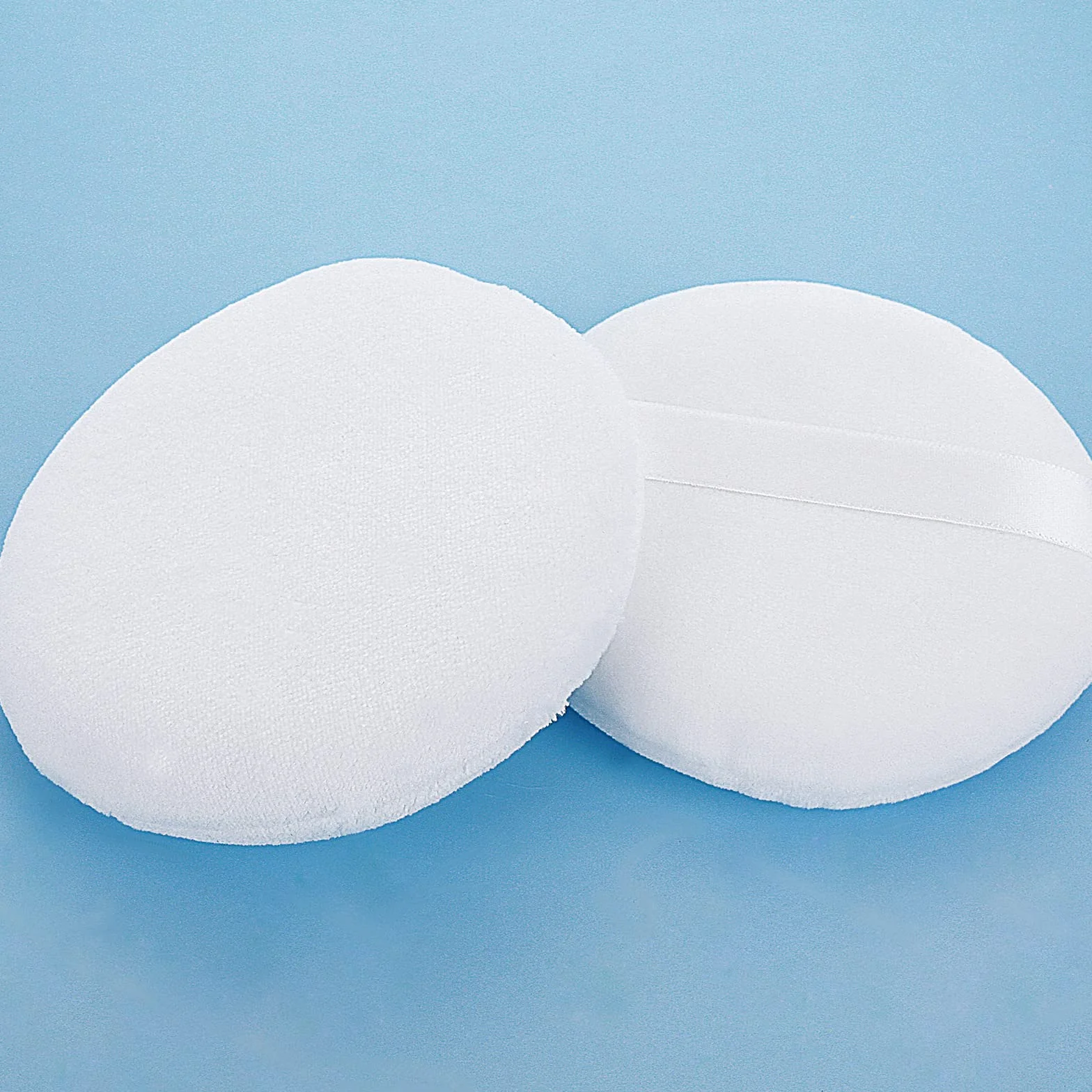 Sibba 10 cm okrągły puder do pudru, ultramiękki nadający się do prania, wielokrotnego użytku, duży welur do twarzy, ciała, pudru, luźny puder, narzędzie do makijażu na mokro i sucho
