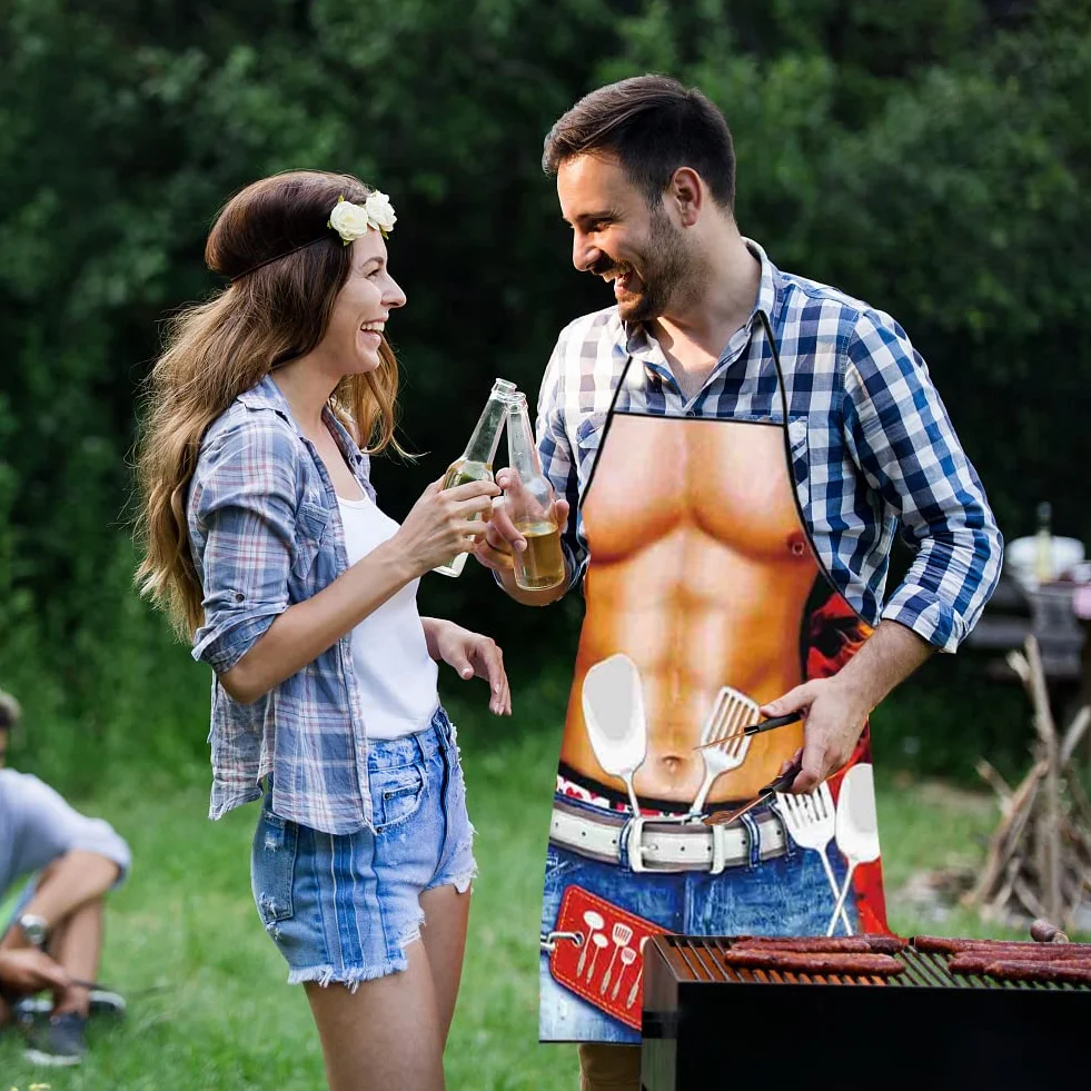 Seksowny męski Fartuch, Fartuch dla Mężczyzn Zabawny Seksowny i Zabawny Fartuch Kuchenny Zabawny Fartuch Grill Grill Party Fartuch Dorosły Prezent Dla Mężczyzn