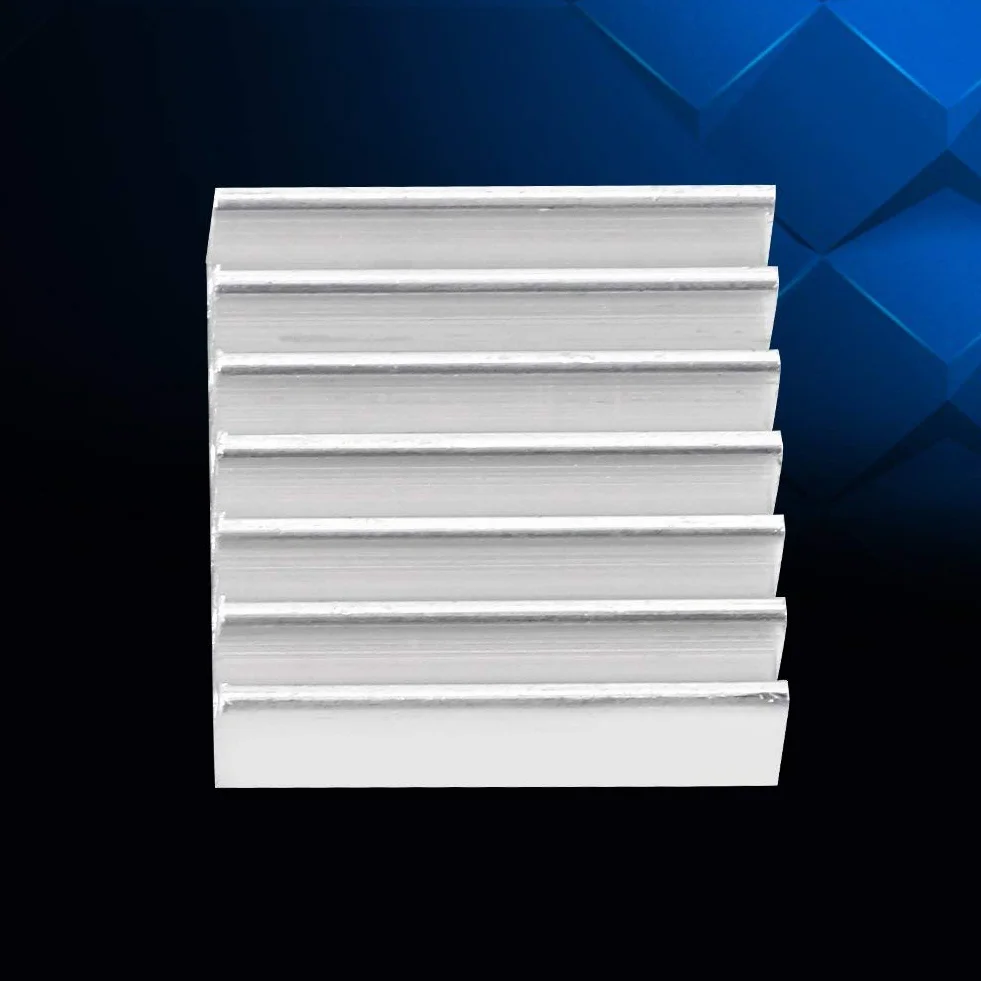 12 szt. Mini Radiator Aluminiowy Vrm Radiator, Mały Radiator 15mm Mini Radiator Chłodnica 14x14x6mm Mały Zestaw Chłodzący z Klej Samoprzylepny z Tyłu