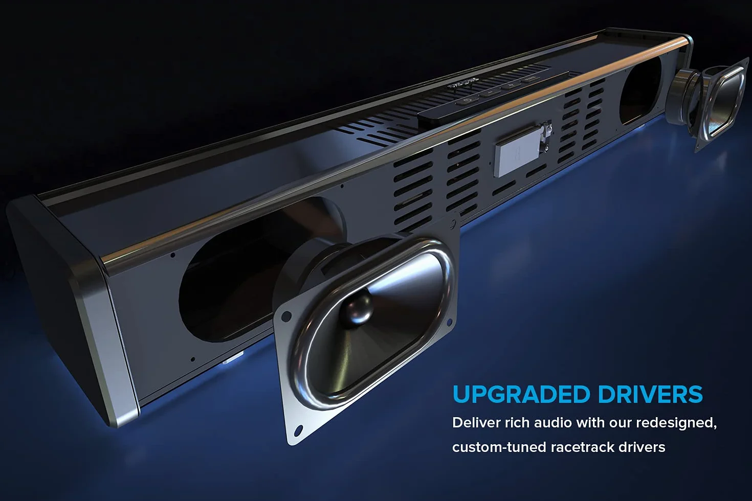 Creative Stage 360 ​​2.1 Soundbar z subwooferem do TV, PC, pulpitu z Dolby Atmos, Surround Sound, HDMI ARC/2.0, Bluetooth, opt. IN, pilot zdalnego sterowania na podczerwień