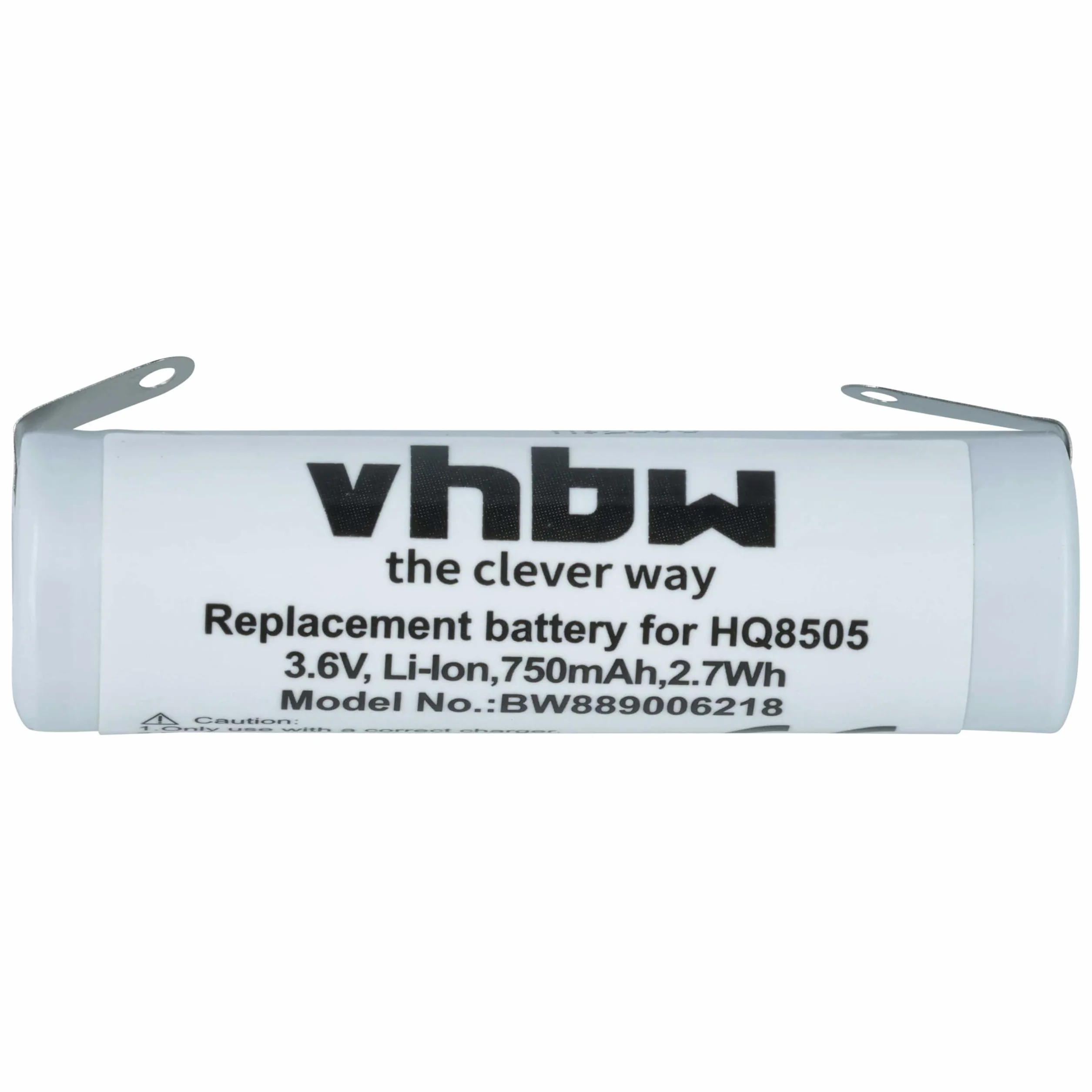 vhbw Bateria kompatybilna z golarką Philips Norelco AT890, AT891, AT880, HQ7390, HQ8100, AT893, AT895 (750 mAh, 3,6 V, Li-Ion)
