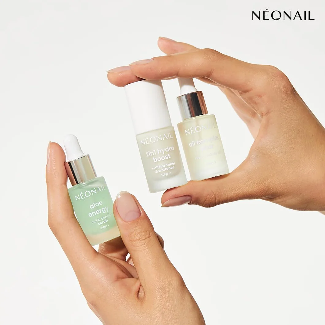 NEONAIL Intensive Nail Moisturizing Zestaw pielęgnacyjny Moisturizing Nail Care Set - Peeling do skórek i paznokci - Odżywka do paznokci - Eliksir do skórek i paznokci - Terapia nawilżająca