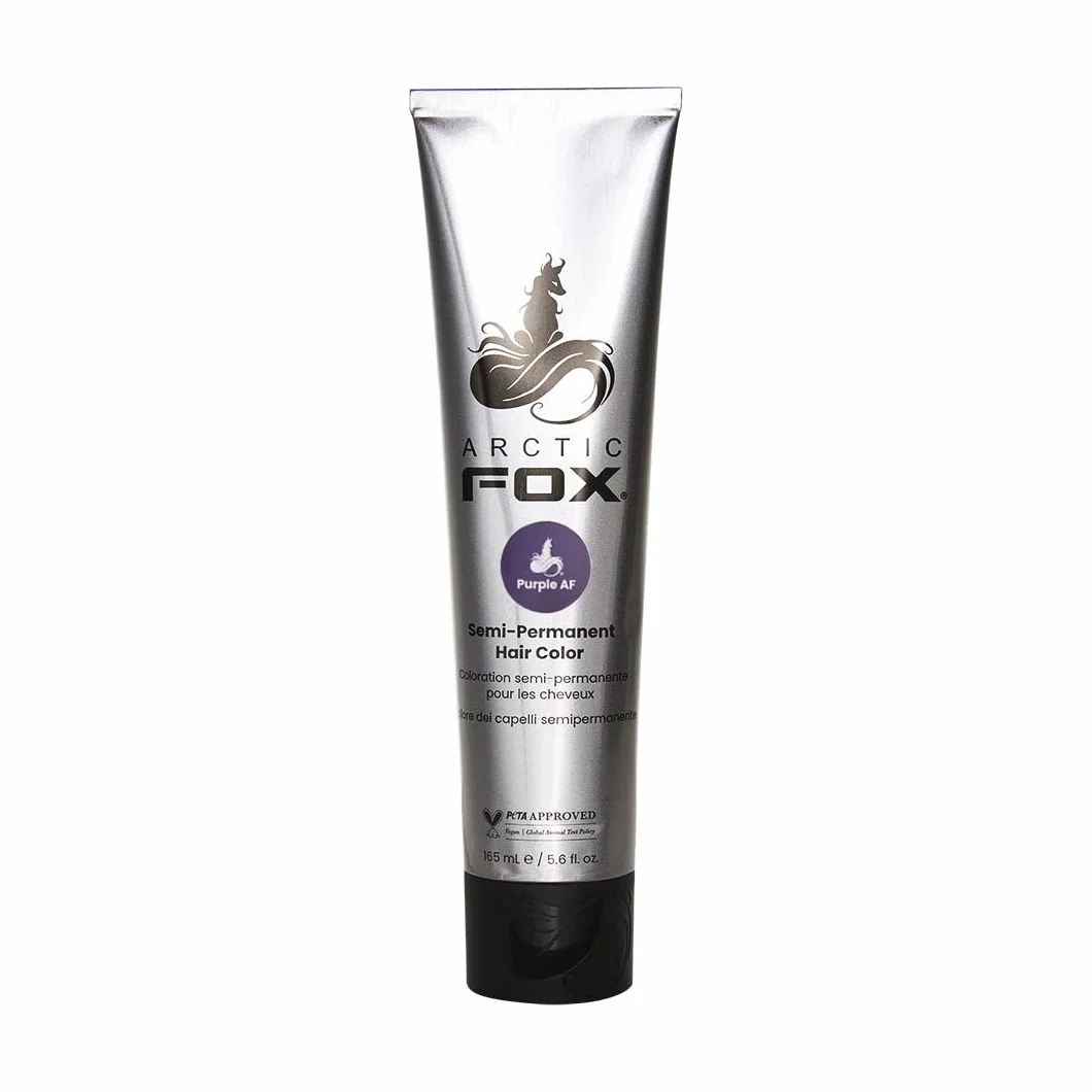 ARCTIC FOX Półtrwała farba do włosów, 100% wegańska i nietestowana na zwierzętach, 165 ml, fioletowa