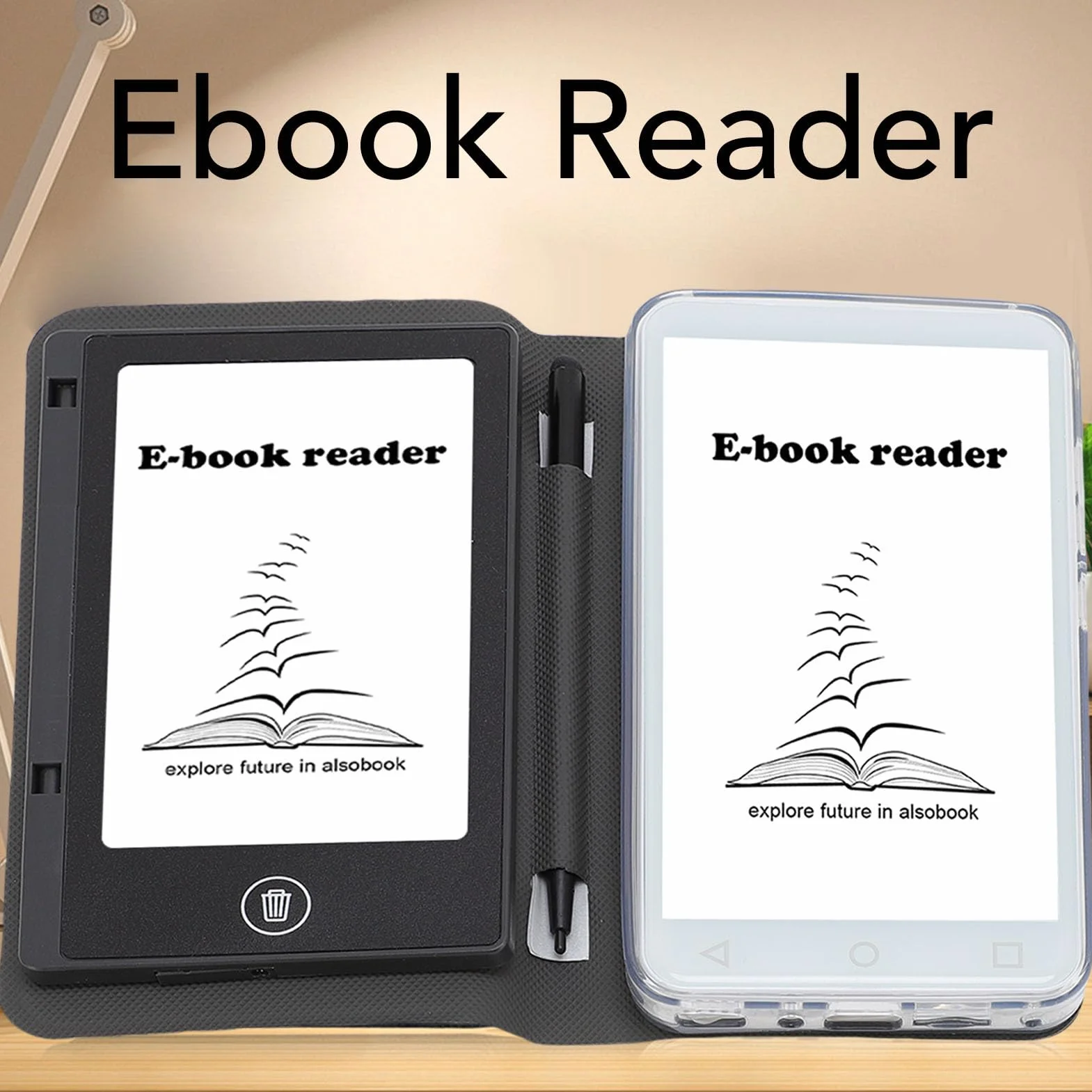 Czytnik Ebooków z Ekranem Dotykowym, Wyświetlacz 5 Cali 480x854, Wi -Fi, 2GB 16 GB Pamięci, Regulowany Rozmiar Czcionki, System Operacyjny 5.1 z Słuchawkami