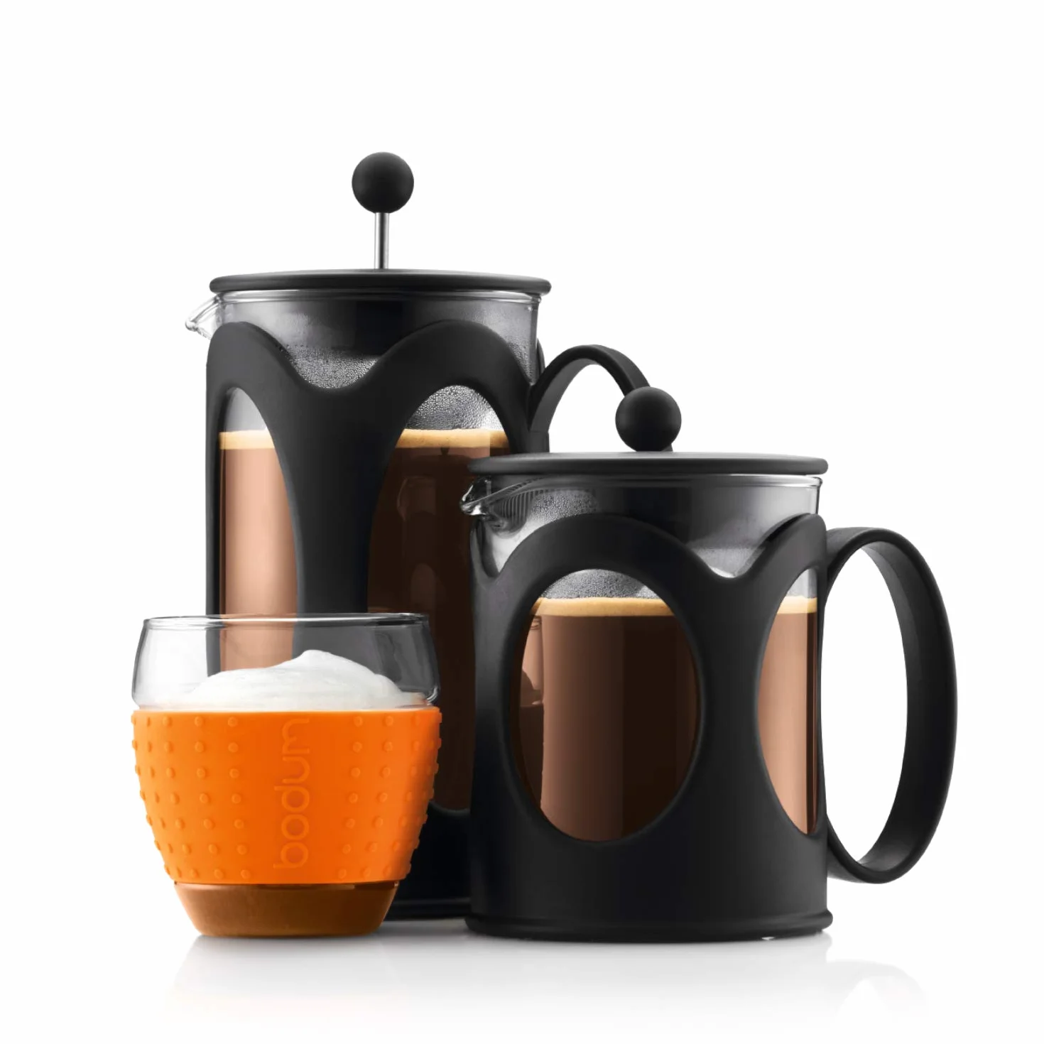 Bodum Kenya French Press ekspres do kawy, szkło borokrzemowe 0,5 l, czarny