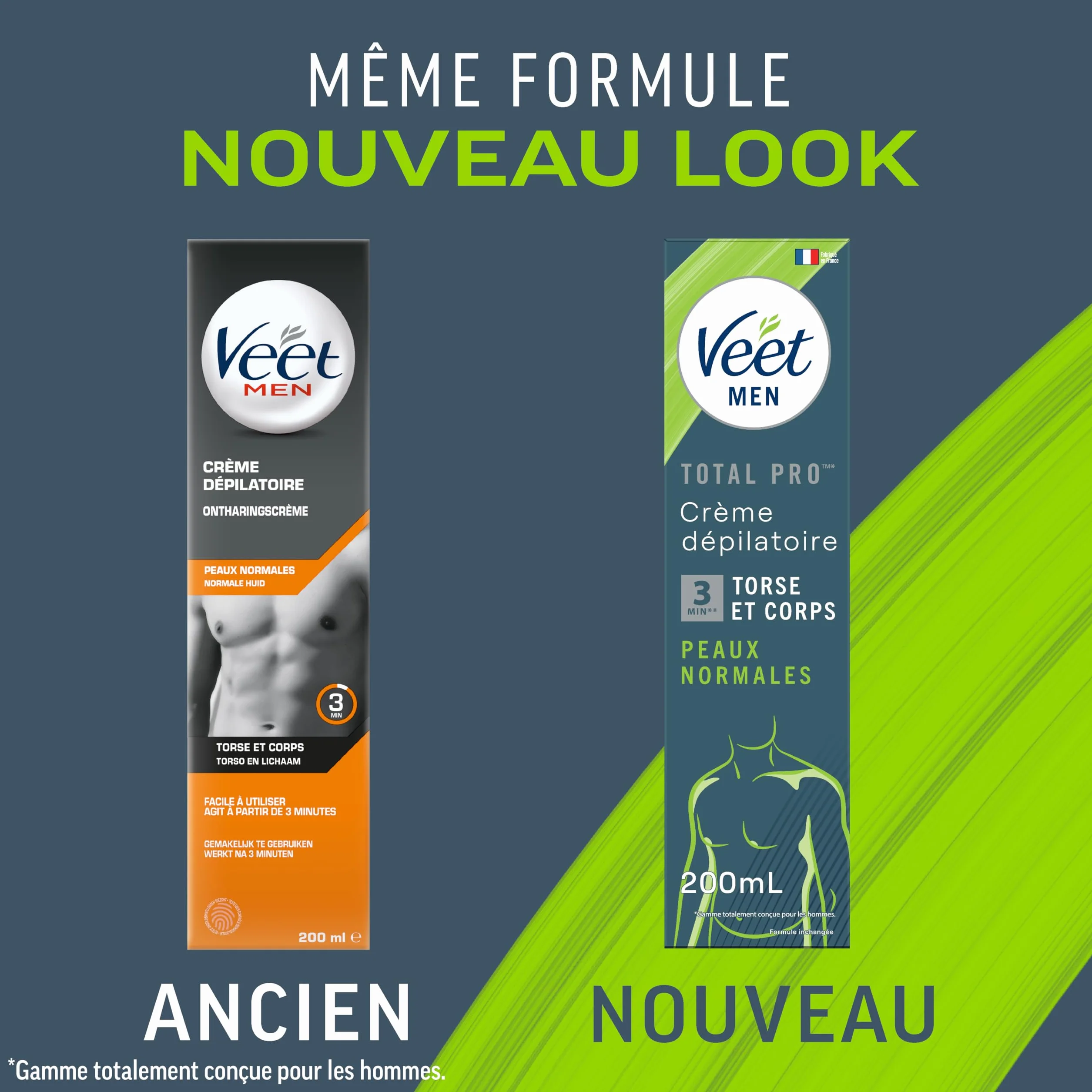 Veet Mężczyźni - Krem do depilacji dla mężczyzn - Skóra normalna - 200 ml
