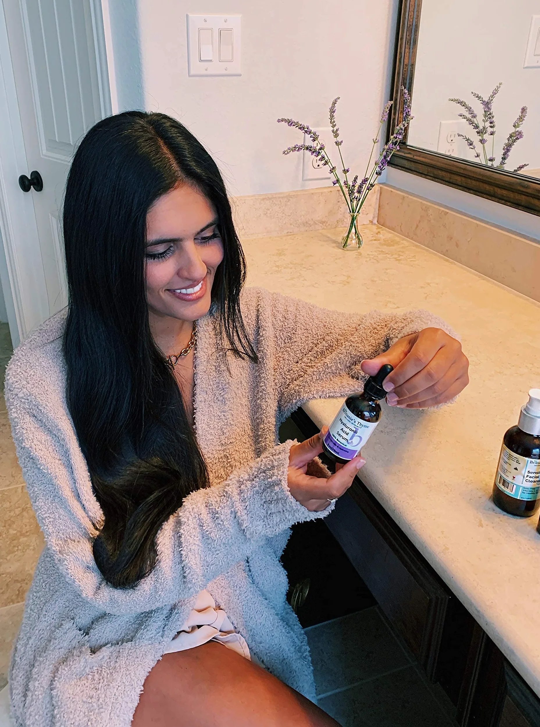 Hyaluronic Acid - Luksusowa formuła wykonana z naturalnych składników organicznych. Anty Aging Serum Boosts Hydration dla Ciepłej Dostarczanej Skóry All Day