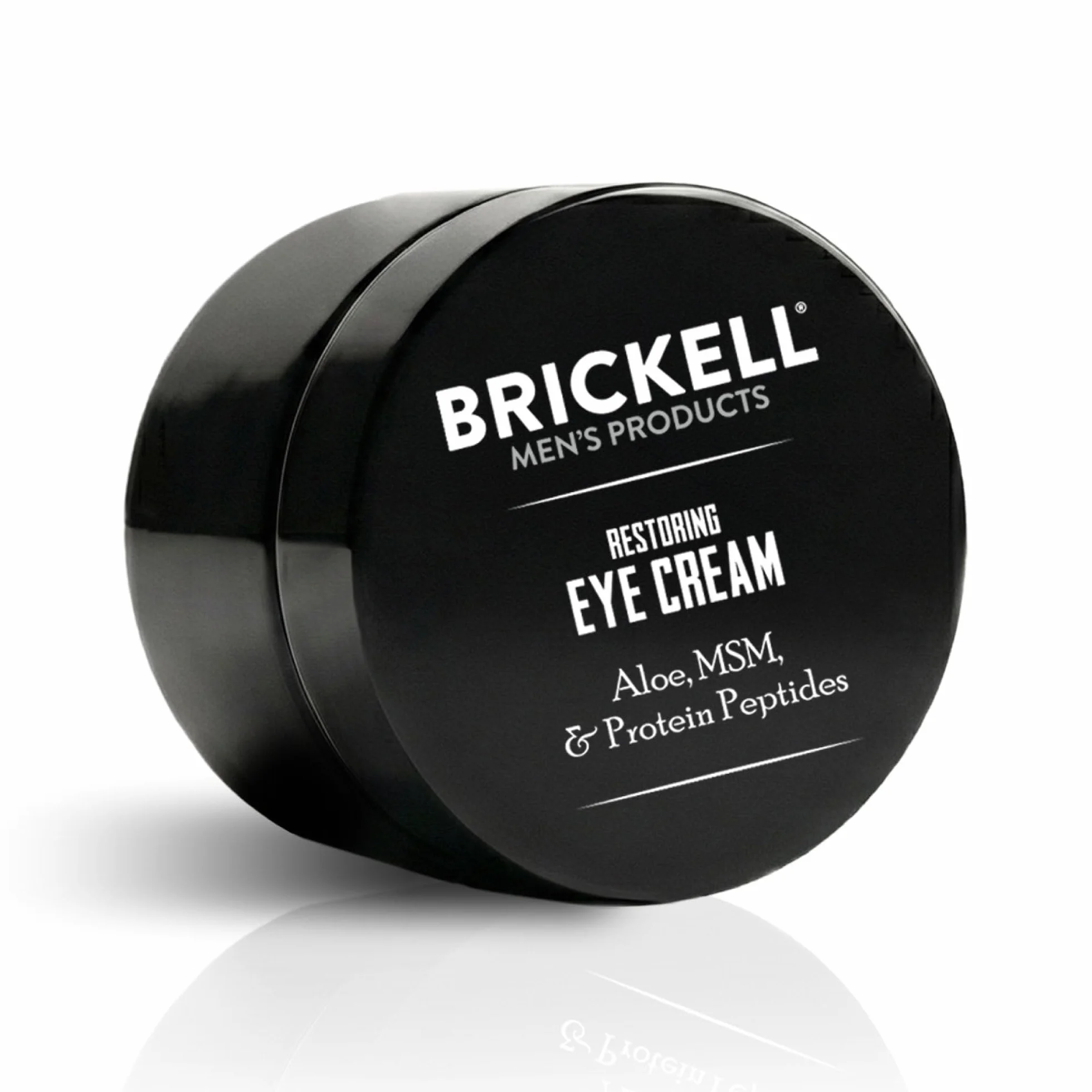 Brickell regenerujący krem pod oczy dla mężczyzn, naturalny i organiczny balsam przeciwstarzeniowy pod oczy do redukcji obrzęków, zmarszczek, cieni pod oczami, kurzych łapek i worków pod oczami, 15 ml