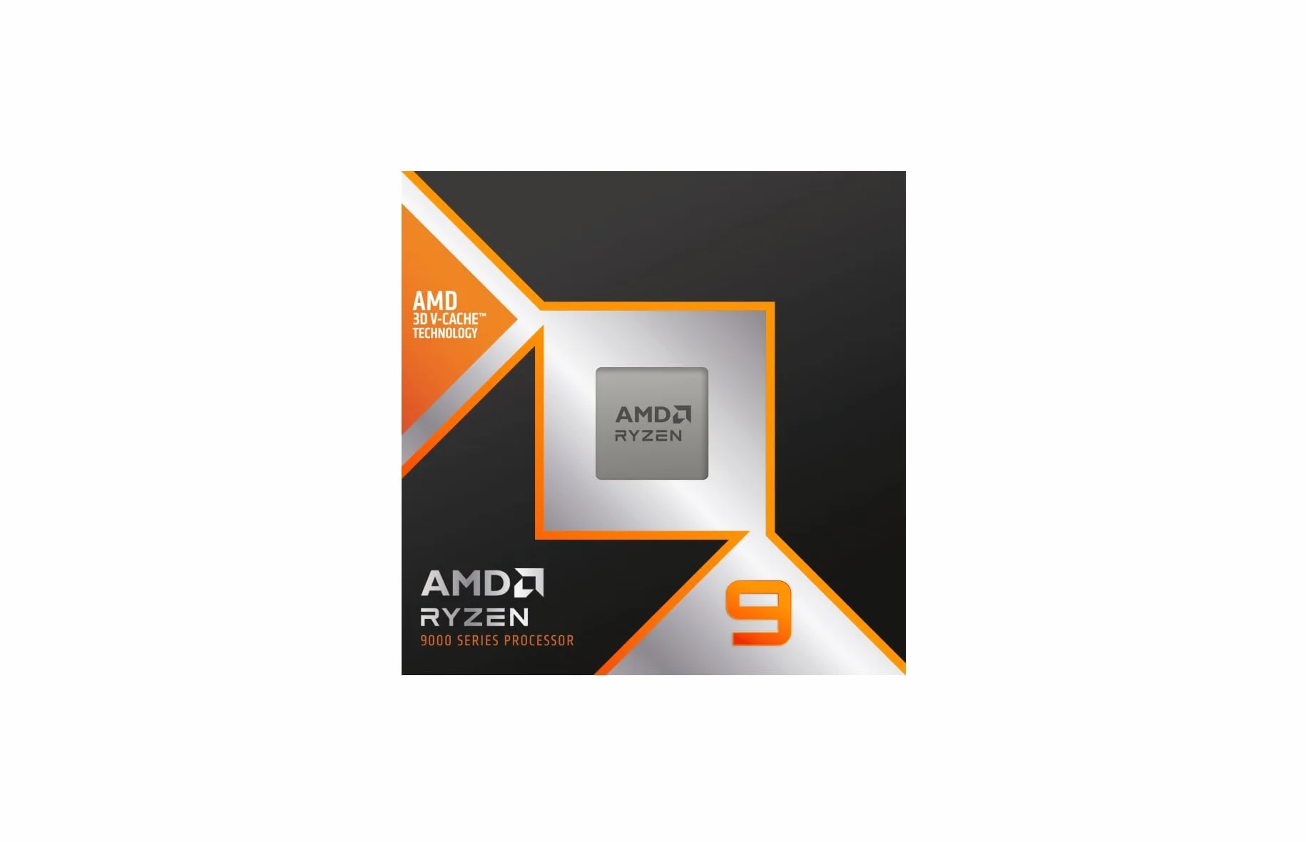 Procesor AMD Ryzen 9 9950X 3D, 16 rdzeni/32 odblokowane wątki, architektura Zen 5, 144 pamięci podręcznej L2/L3, 120 W TDP, częstotliwość Boost do 5,7 GHz, gniazdo AM5, DDR5 i PCIe 5.0, bez chłodnicy