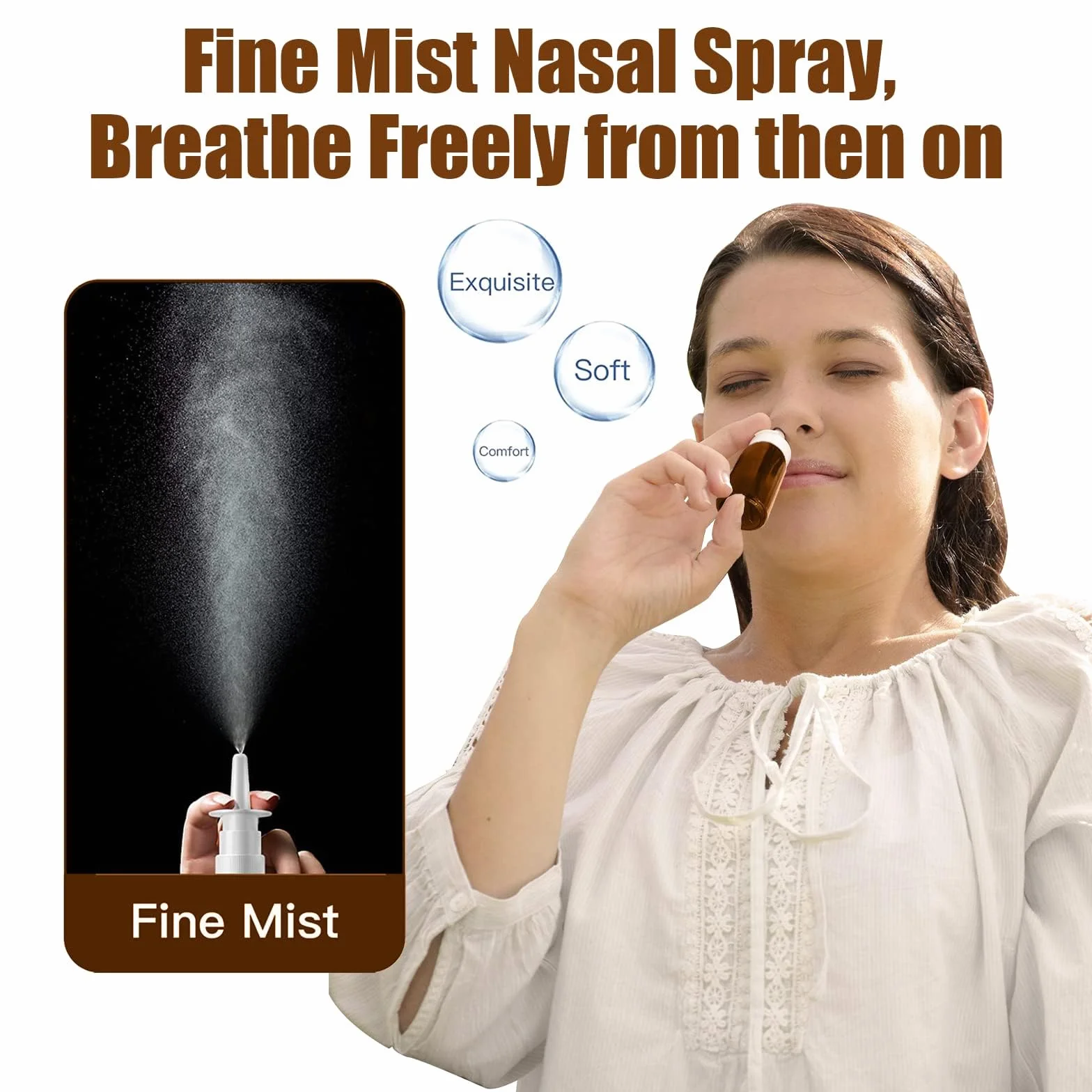 5 pustych butelek z rozpylaczem do nosa, 30 ml, możliwość ponownego ładowania, szklane butelki z pompką z rozpylaczem do pojemników podróżnych, na perfumy, olejki eteryczne koloidalne srebro