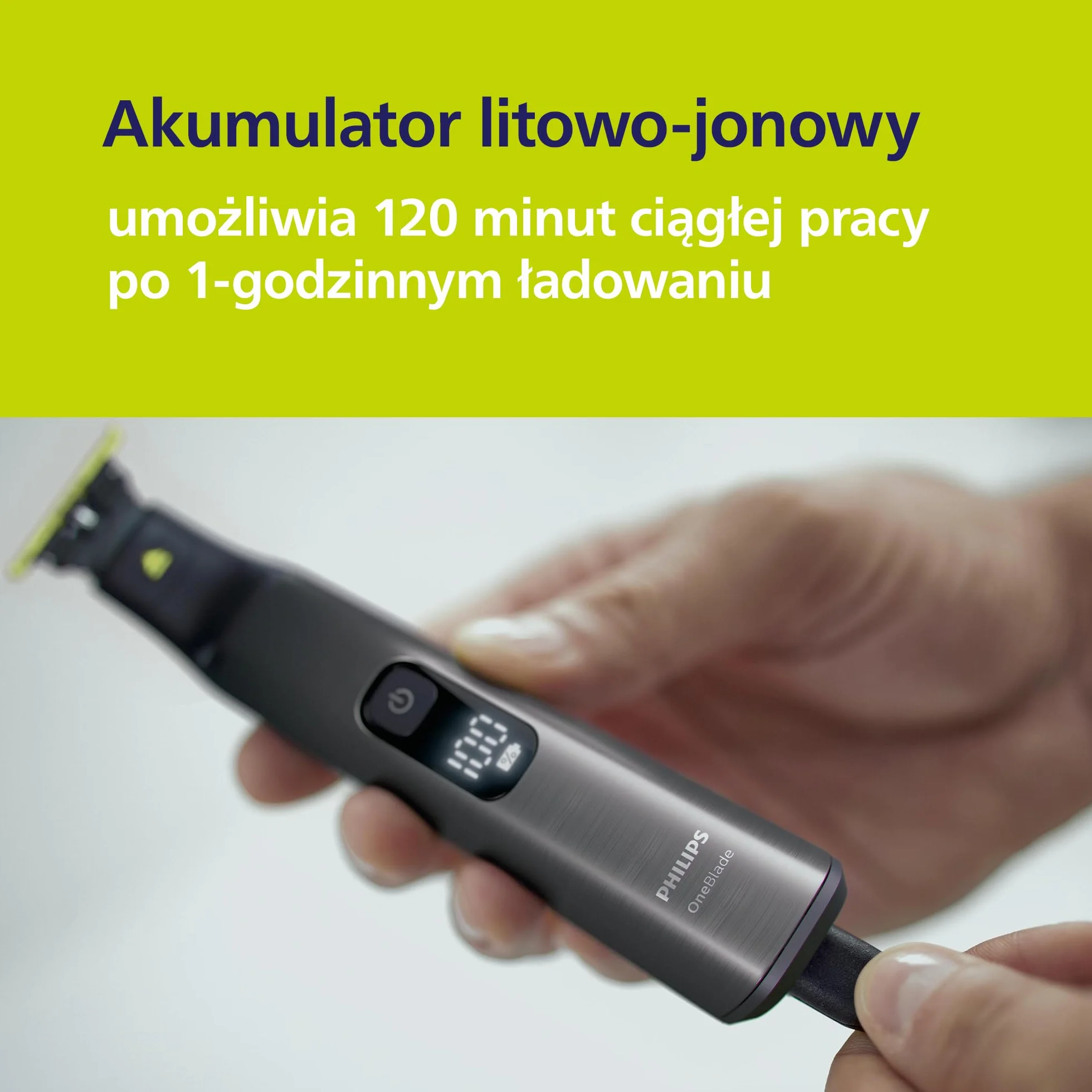 Philips OneBlade Pro 360 Autentyczny Elektryczny trymer do twarzy i ciała, golarka i golarka do ciała, 2x ostrza 360, 1x grzebień o długości 20, 1x zestaw do ciała, 1x miękkie etui, QP6552/30