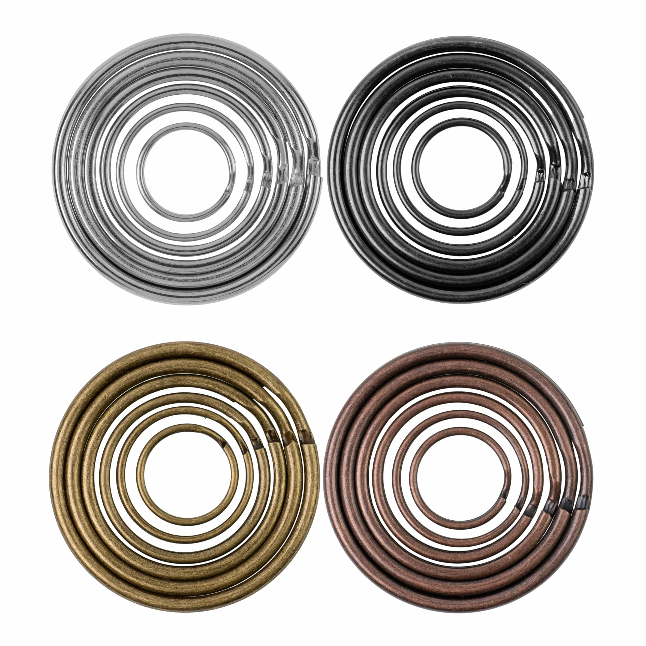 Breloczki do kluczy z hartowanego metalu średnica 50 mm 12 sztuk