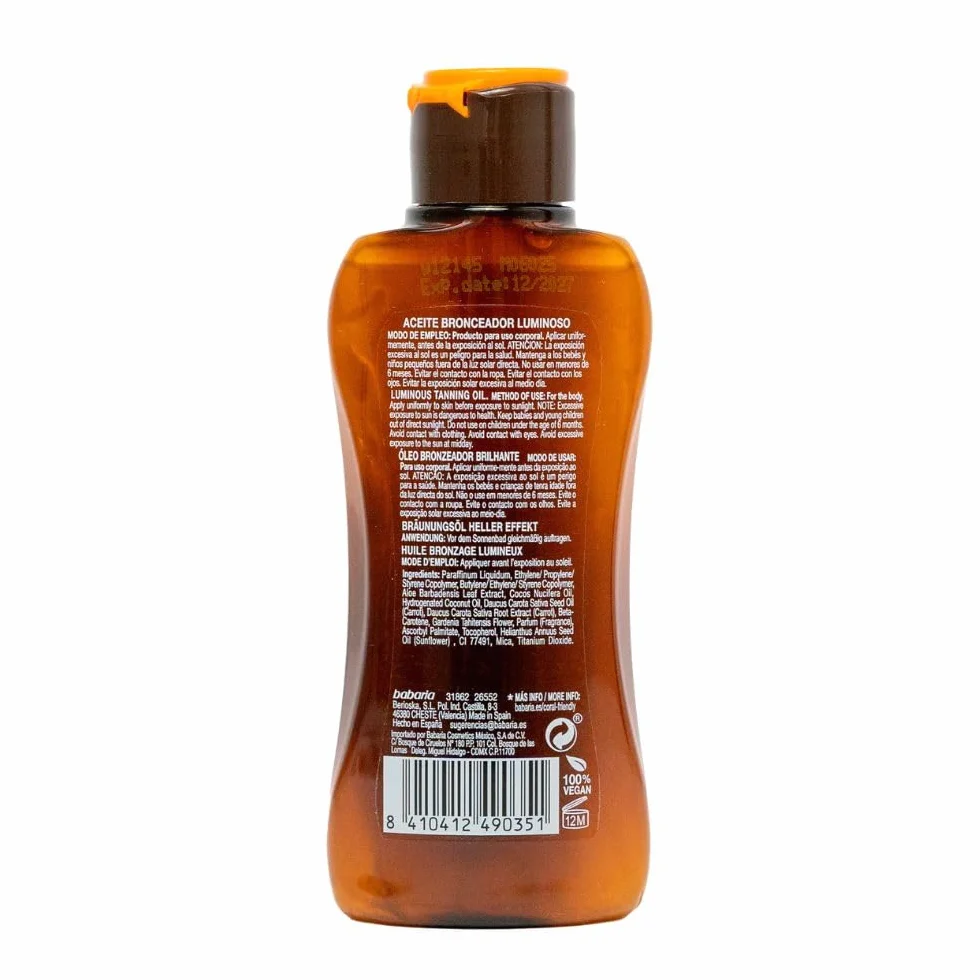 Babaria - Olej do opalania Luminous Format Podróżny 100 ml (31862)