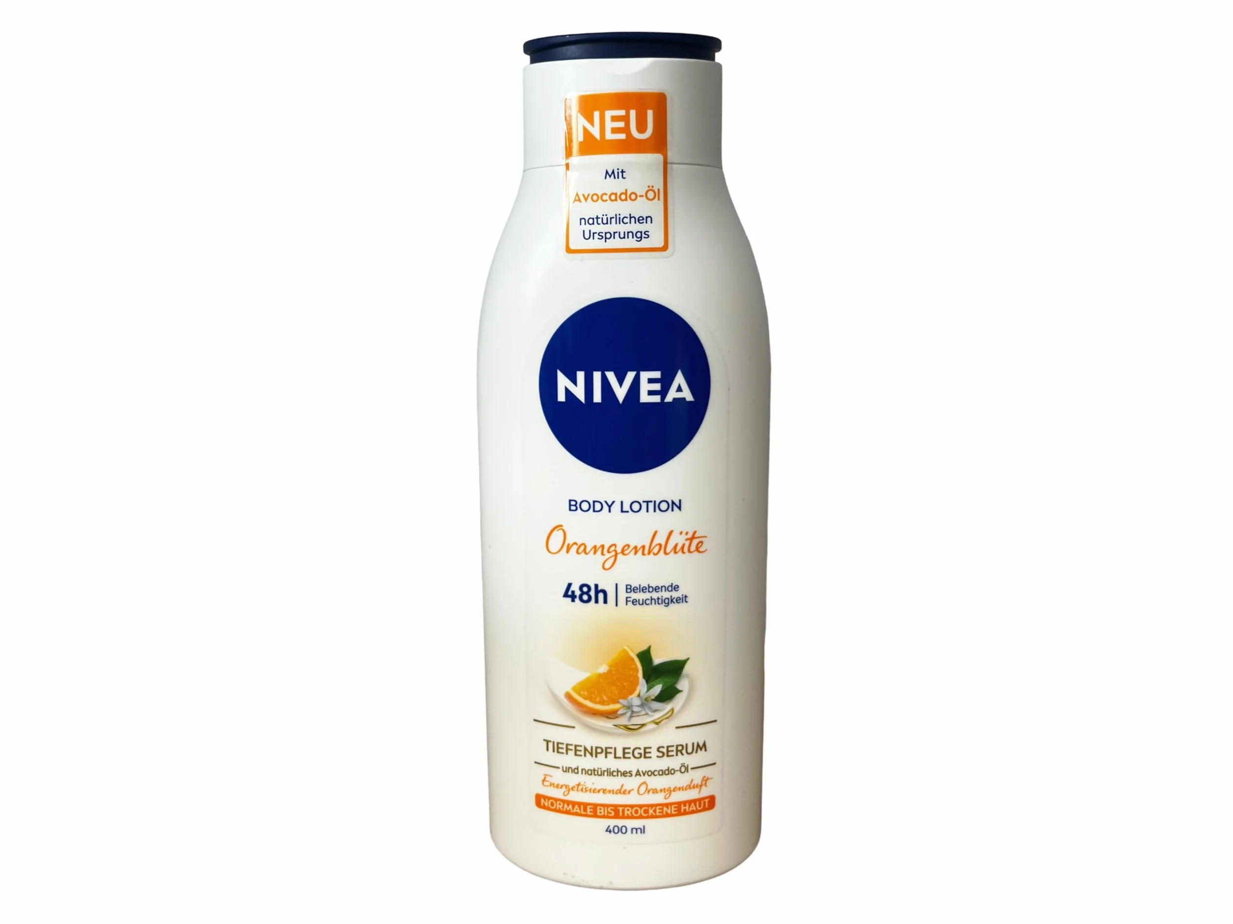 NIVEA Olejek z awokado pochodzenia naturalnego 400 ml Nawilżający do ciała z olejkiem z awokado Krem do skóry o energicznym zapachu dla skóry normalnej i suchej