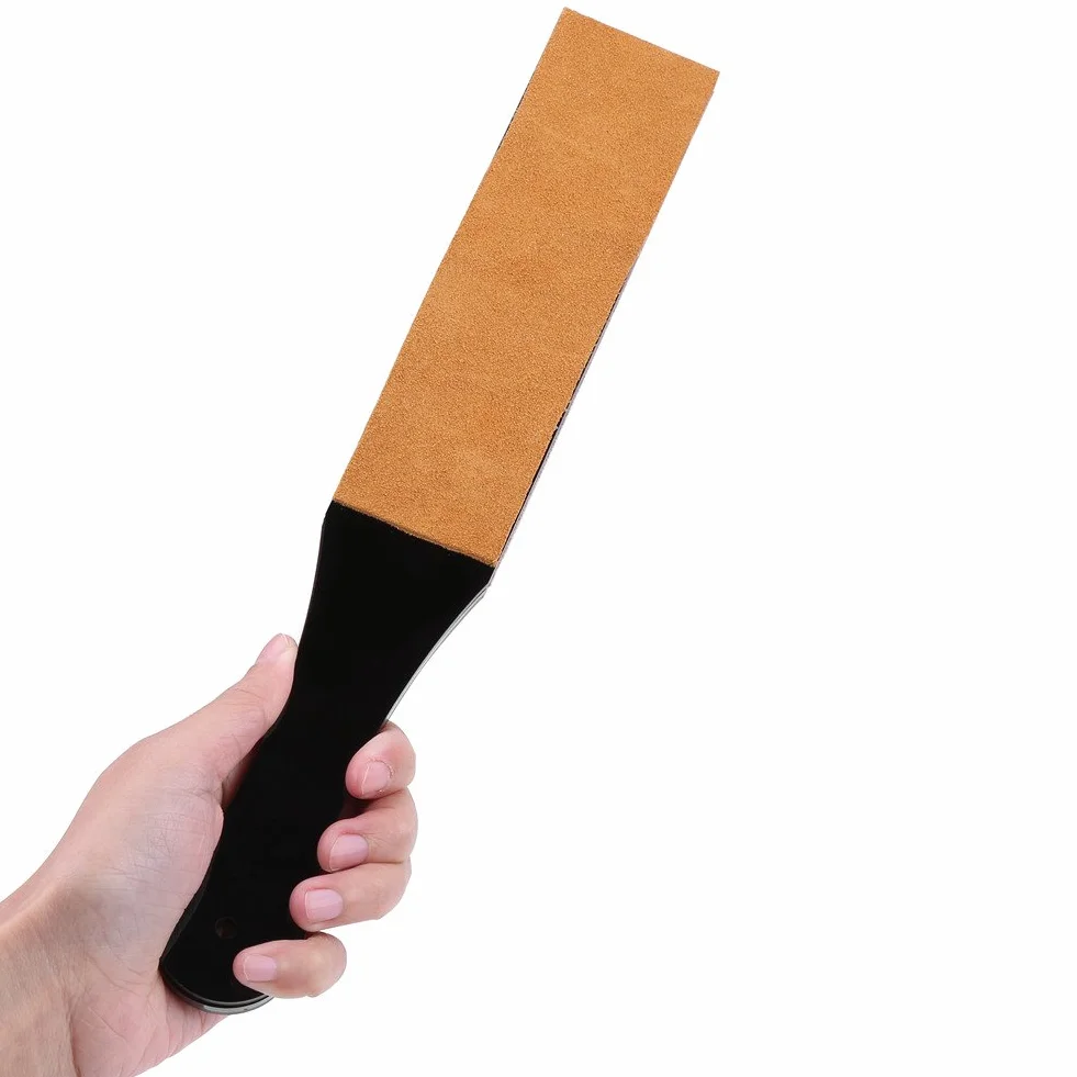 Skóra Sieka,Kamienie Ostrzenie Podwójny Rozmiar PU Skóra Zmiękczacz Golarka Pasek, Narzędzie do polerowania Ostrzałka Skórzany Strap Straight Strap Golarka