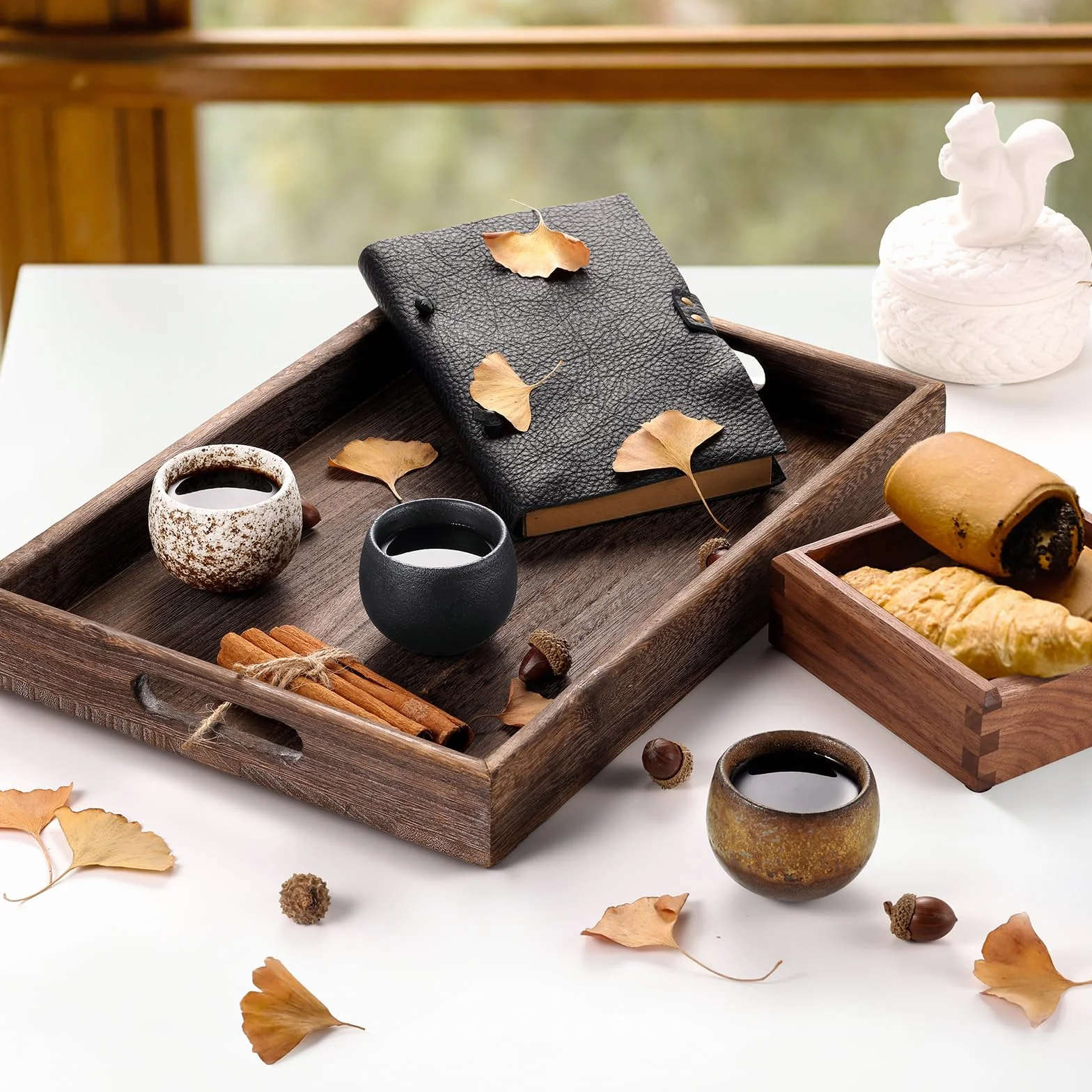 ecooe Filiżanki do espresso z kamionki 90 ml zestaw 5 sztuk