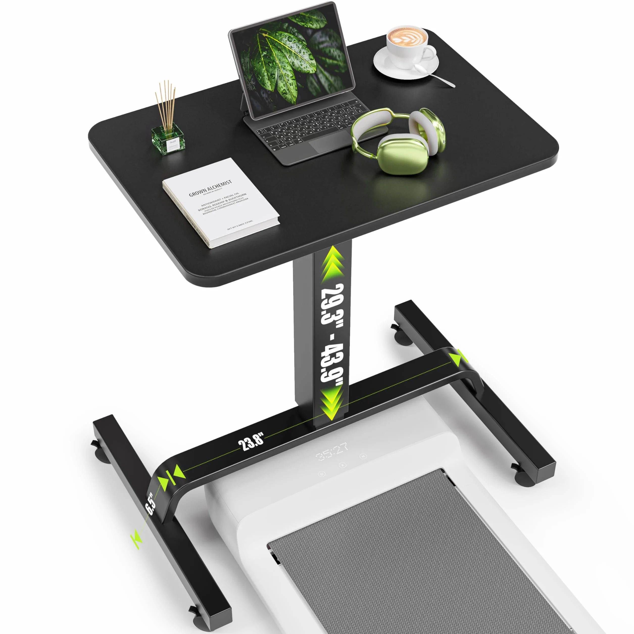 WALKINGDESK Biurko mobilne z regulacją wysokości 60 x 40 cm, białe