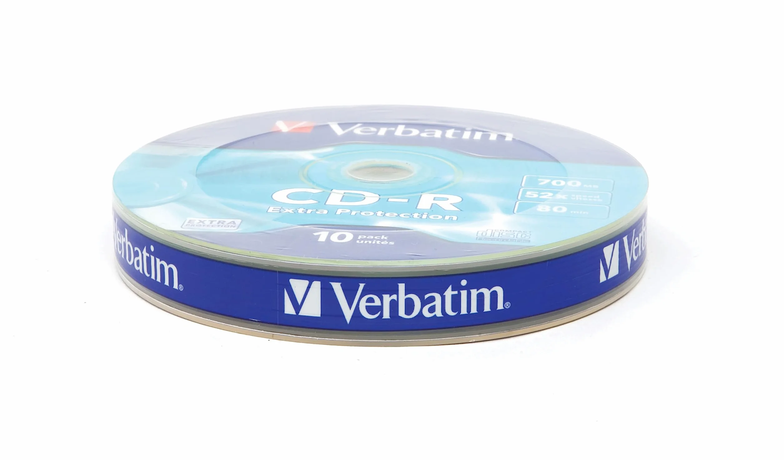 Verbatim Extra Protection Surface Shrink 43725, Nośnik Pamięci CD-R, 10 Sztuki