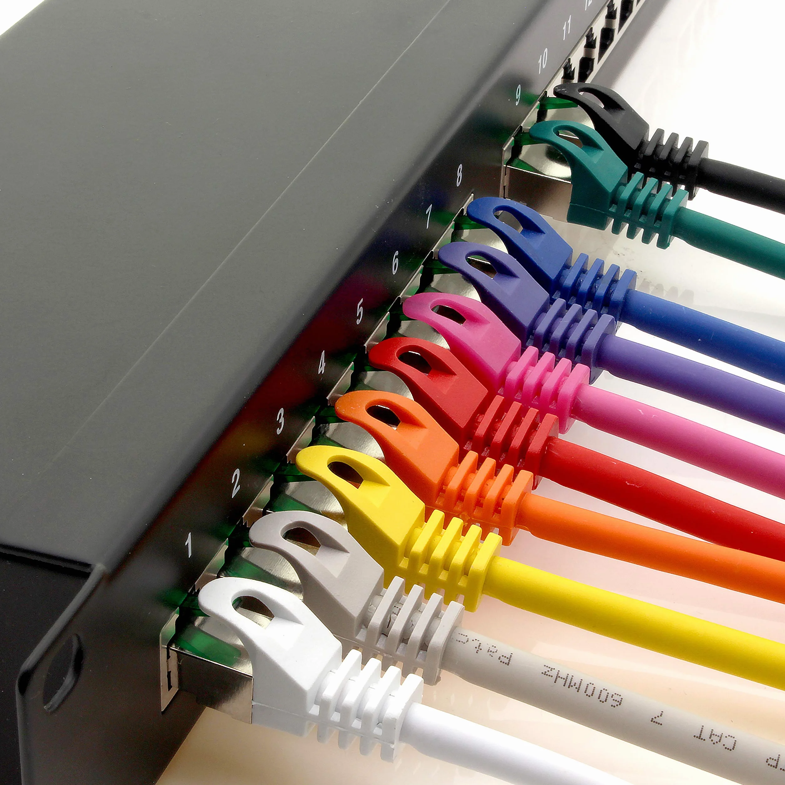 1aTTack.de kabel Ethernet cat.7, sieć LAN, 10 GBASE-T - 10 000 Mbps (Sftp Pimf) podwójnie ekranowany kabel przyłączeniowy RJ45, wtyczka cat.6a