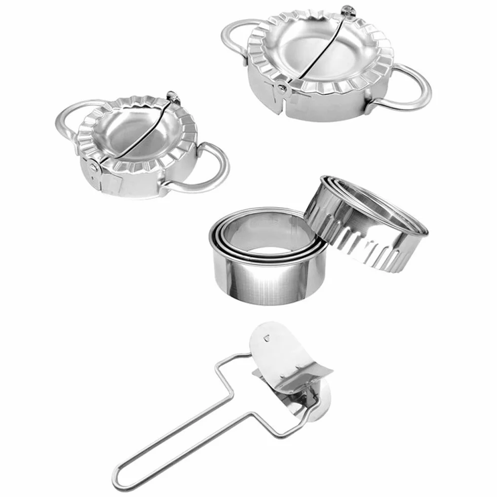 Dough Presser Maker Moulds Kit urządzenie do wyciskania kostek DIY Gadget Tool stal nierdzewna 304 do użytku domowego