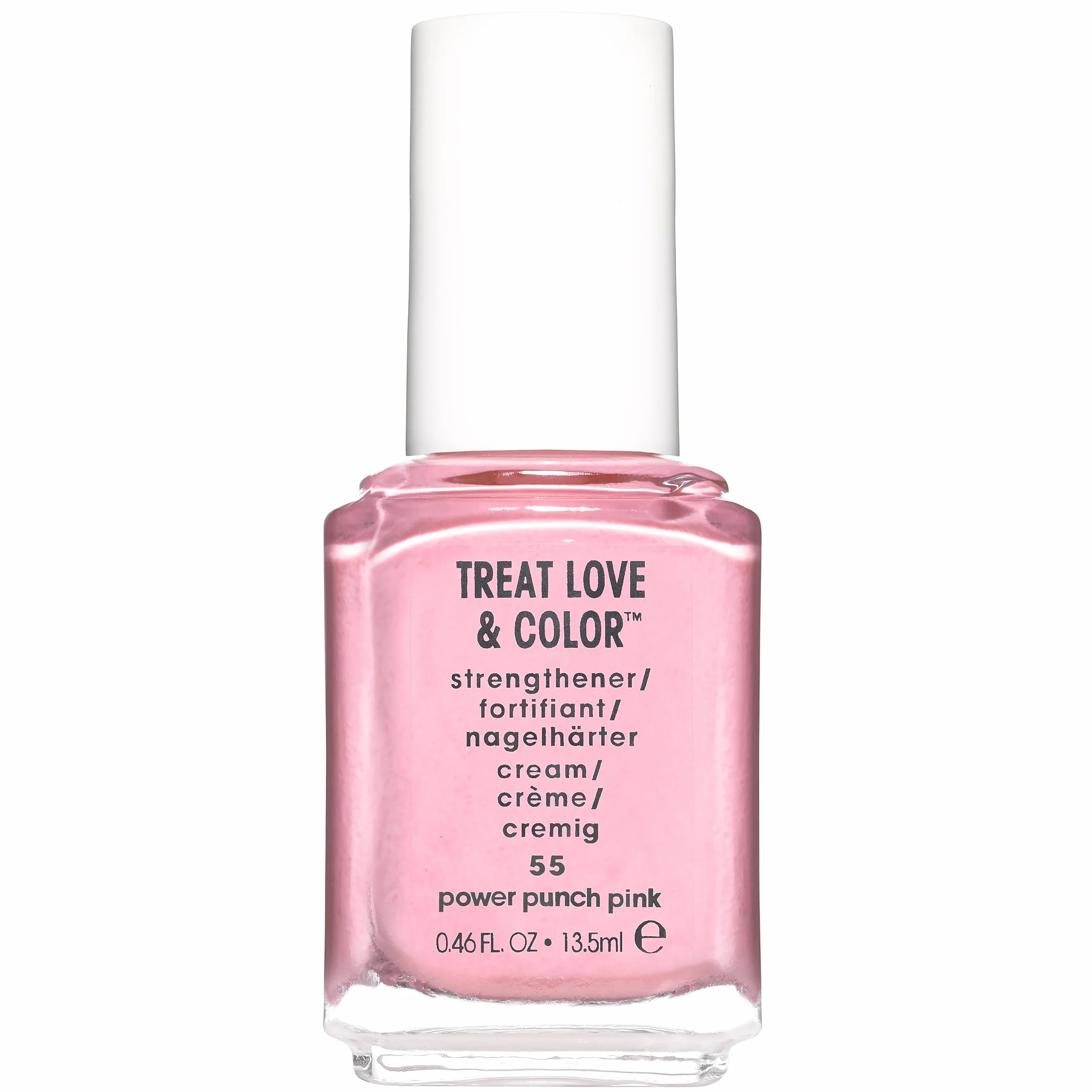 essie Pielęgnujący lakier do paznokci Treat, Love & Color nr 55 power punch pink, 14 ml