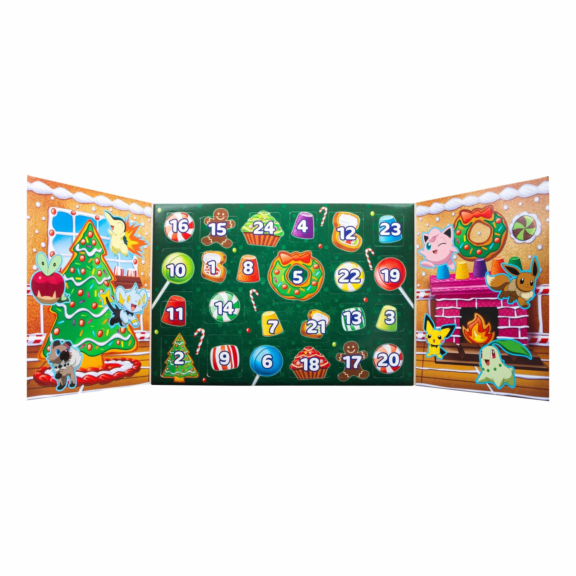 Jazwares PKW3066 Kalendarz Adwentowy, Wielokolorowy, 24 Sztuki