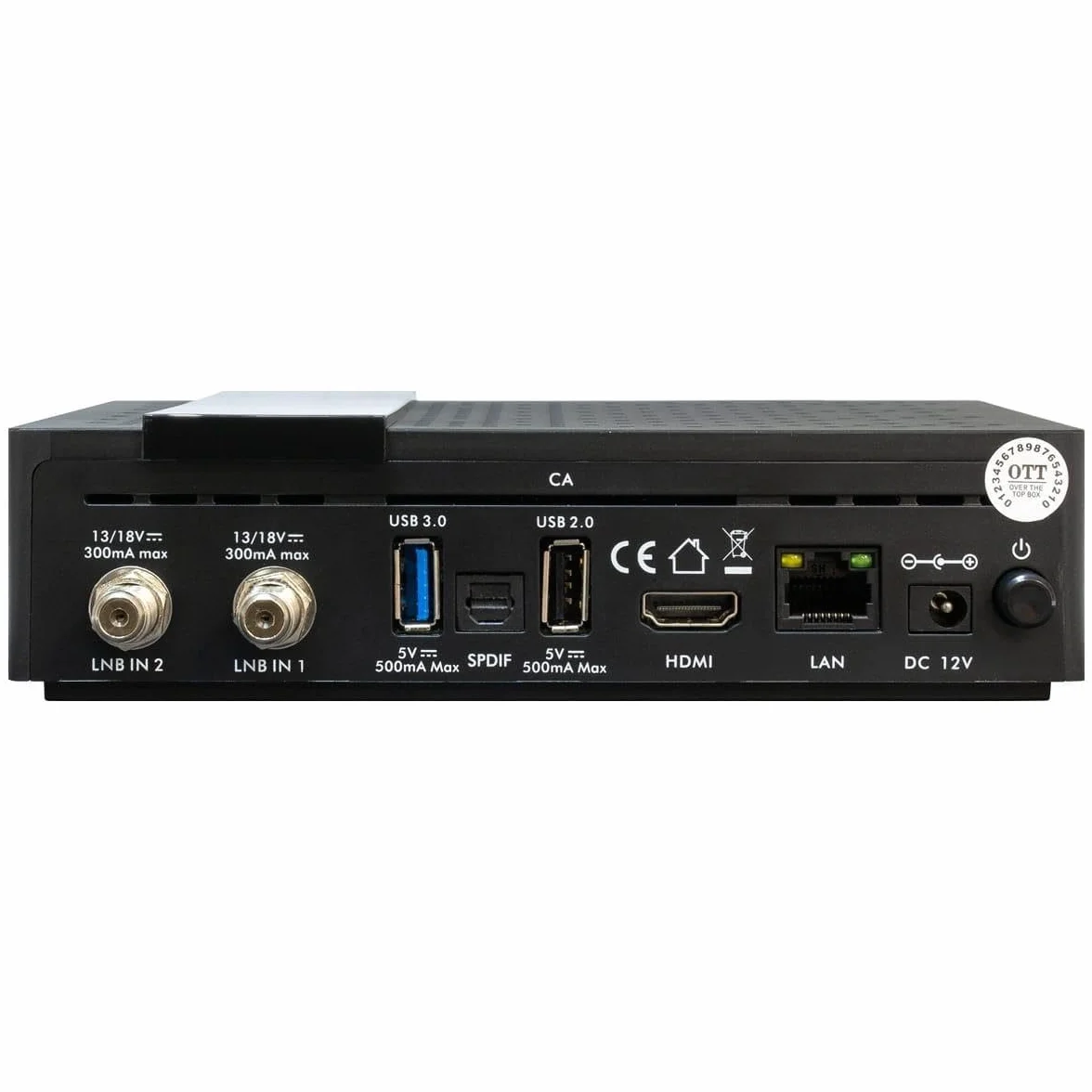 AB IPBox Two 4K UHD Android 8.0 odbiornik IP (2X DVB-S2X, Dual-WiFi, LAN, CA, Bluetooth, HDMI)