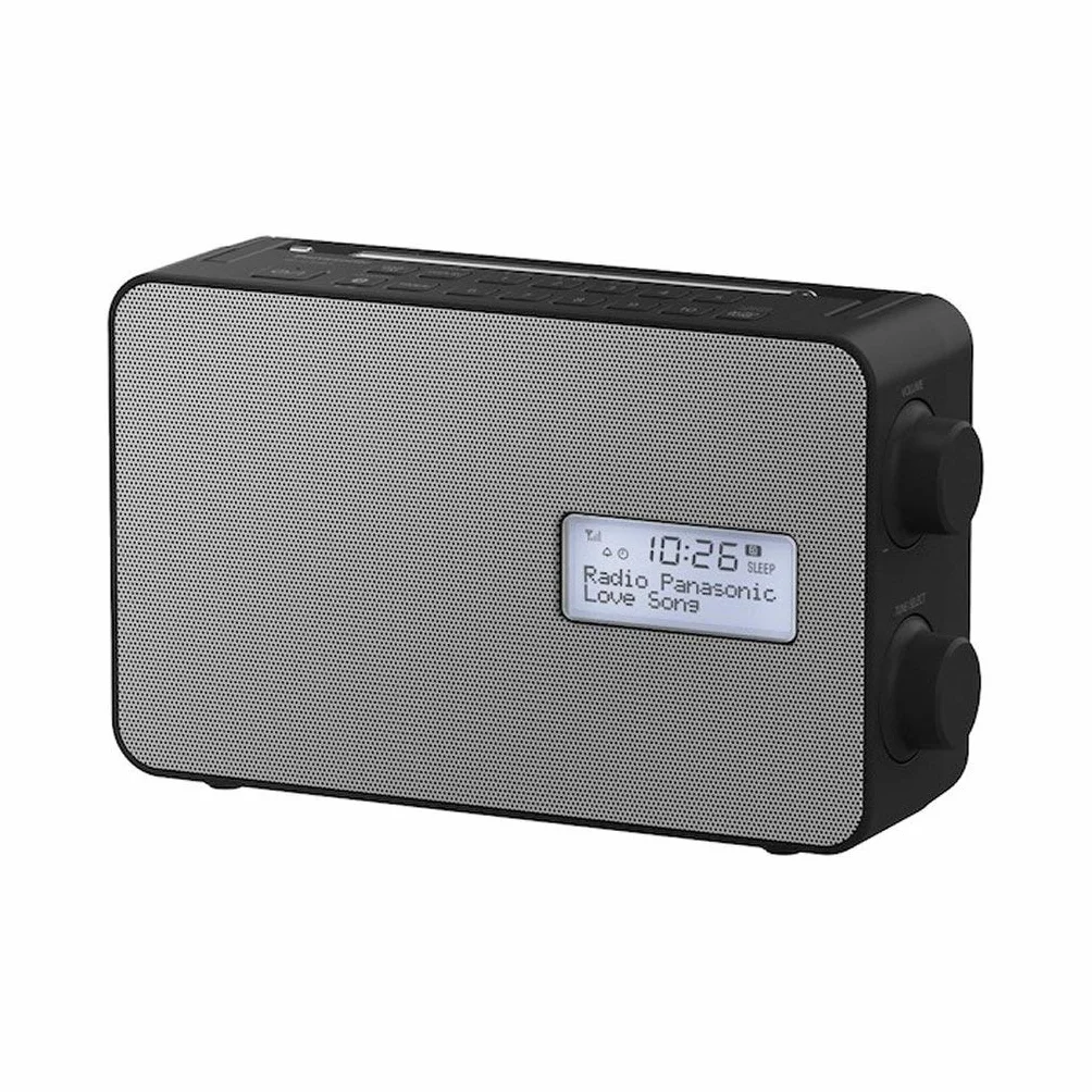 Panasonic RF-D30BTEG-K DAB+ Radio FM, Bluetooth, IPX4, Minutnik do Kuchni, Ładowanie Smartfona Przez USB, Zasilany na Baterię i Sieciowo, Czarny