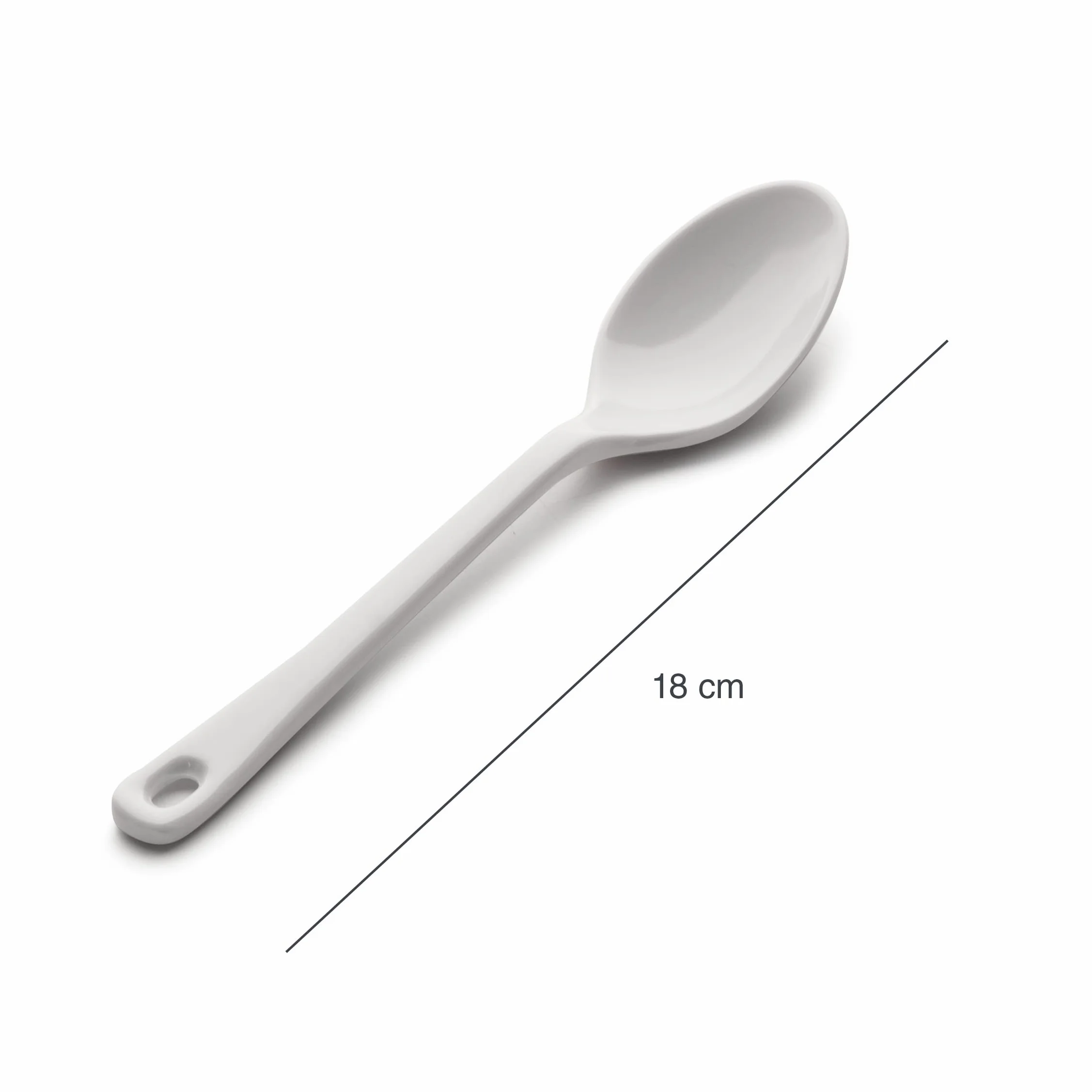 Lacor Melamine Classic łyżka biała 18 cm