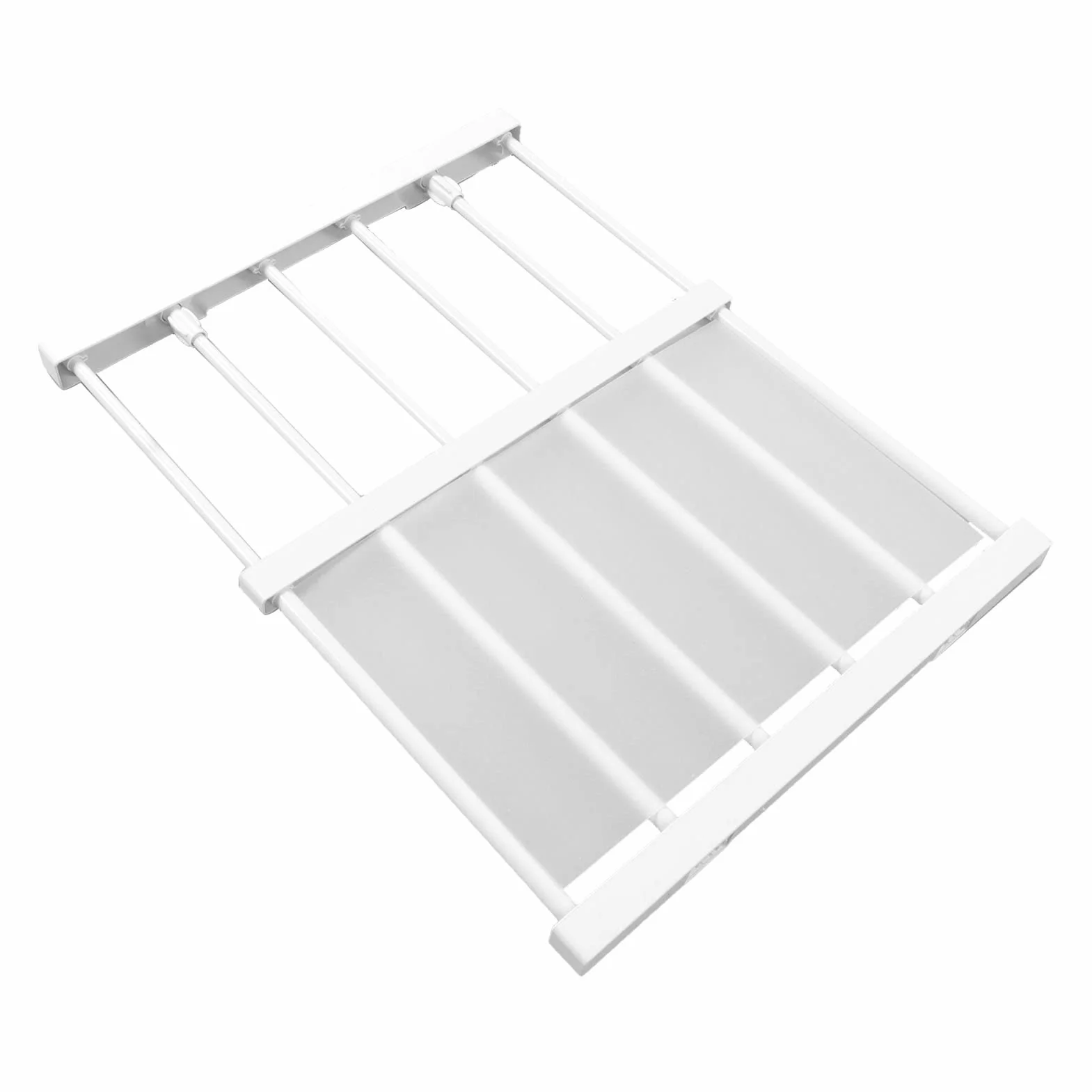 Szafa na Ubrania Rozkładana Półka Napinająca - Szafka Organizacyjna z Regulowanymi Półkami i Stojaki do Organizacji Bez Przegródek Wiertniczych (Długość 30-40 cm / 11,8-15,7 cala)