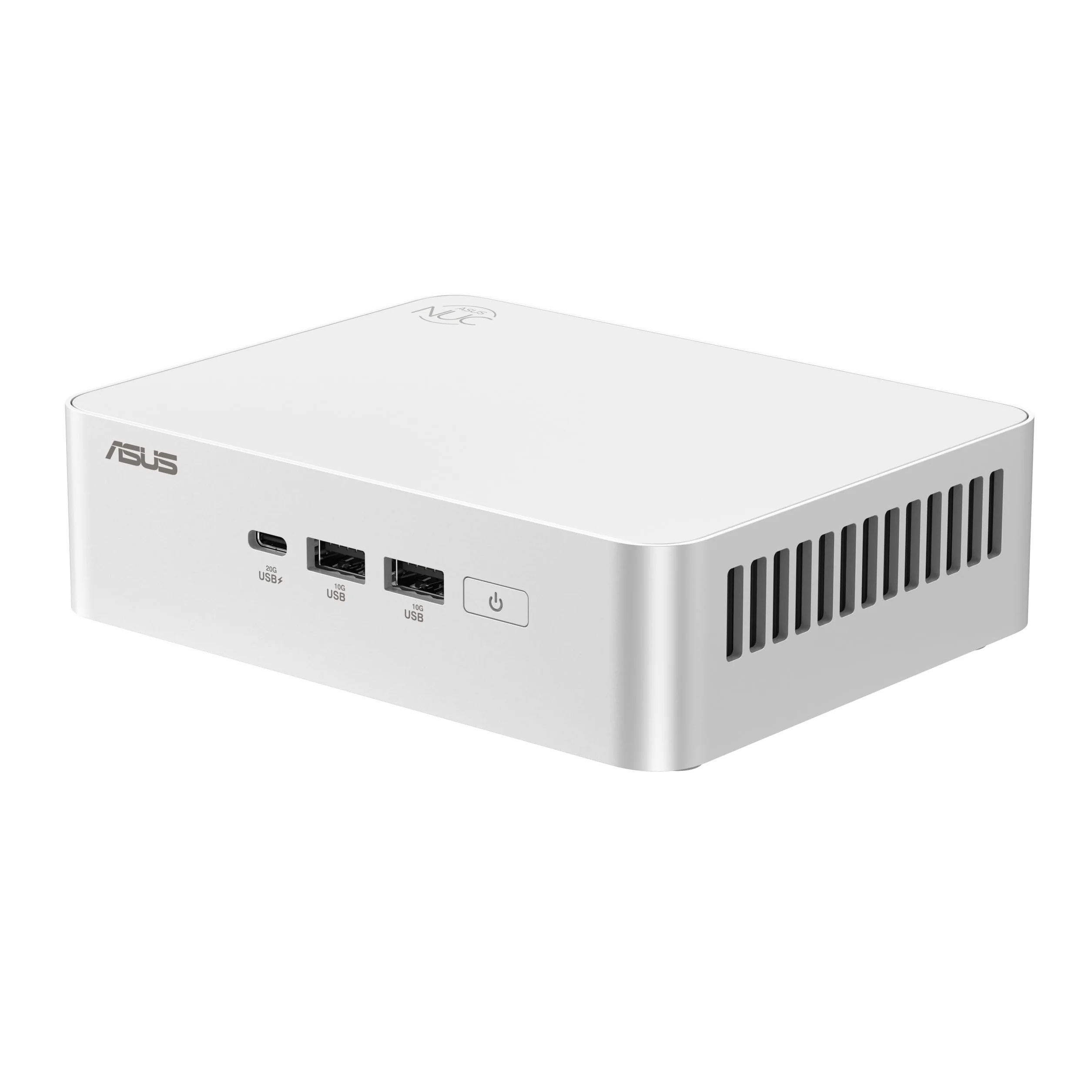 ASUS NUC 15 Pro Plus Kit RNUC15CRSU900002 (procesor Intel Core i9 Ultra, karta graficzna Arc, WiFi 7, Bluetooth 5.4, bez systemu operacyjnego, z zasilaczem UE, biały)