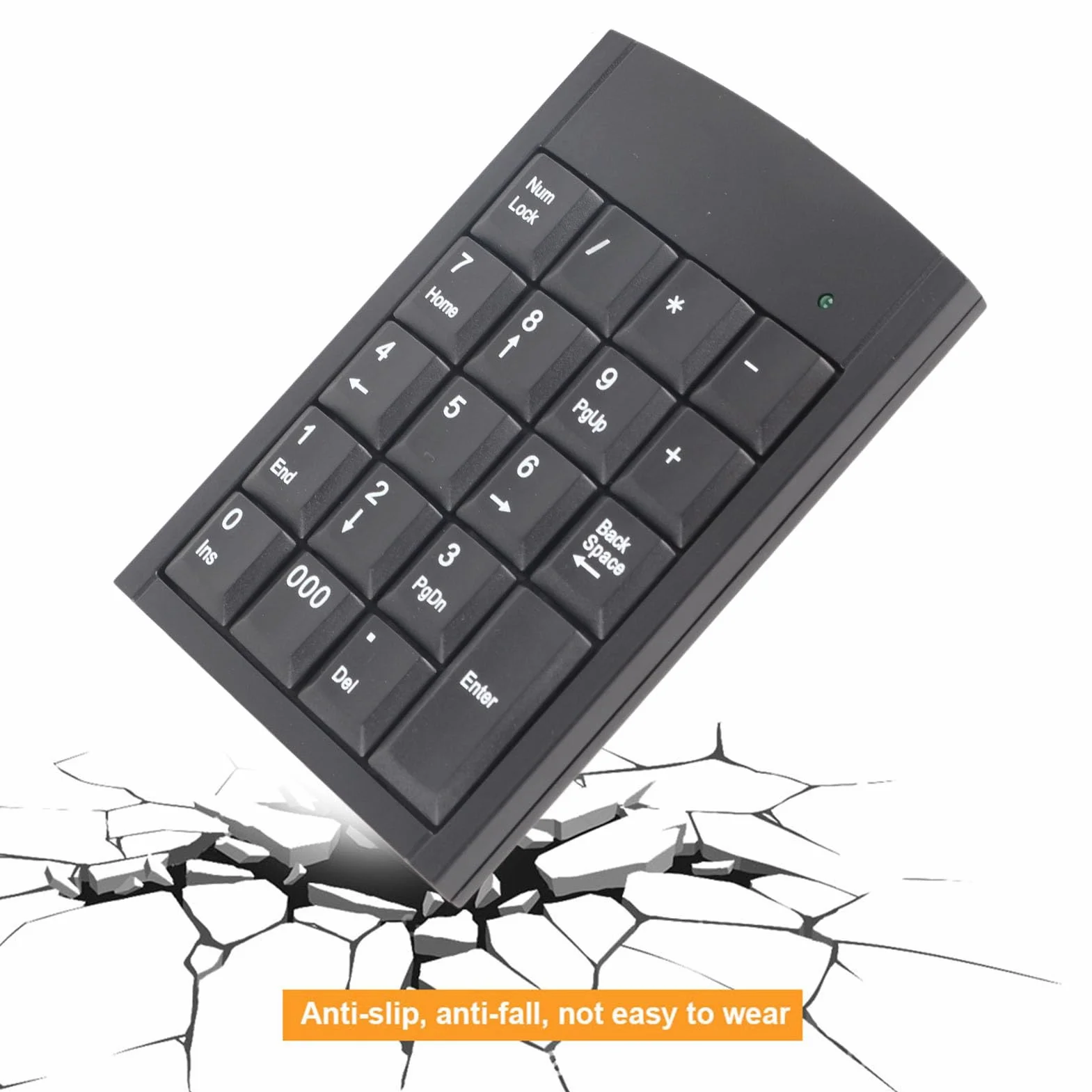Klawiatura Numeryczna USB, Przenośna 19 Klawisz Number Pad Mini USB Numpad Numpad Keypad dla Laptopa Komputerowy Notebook Komputerowy
