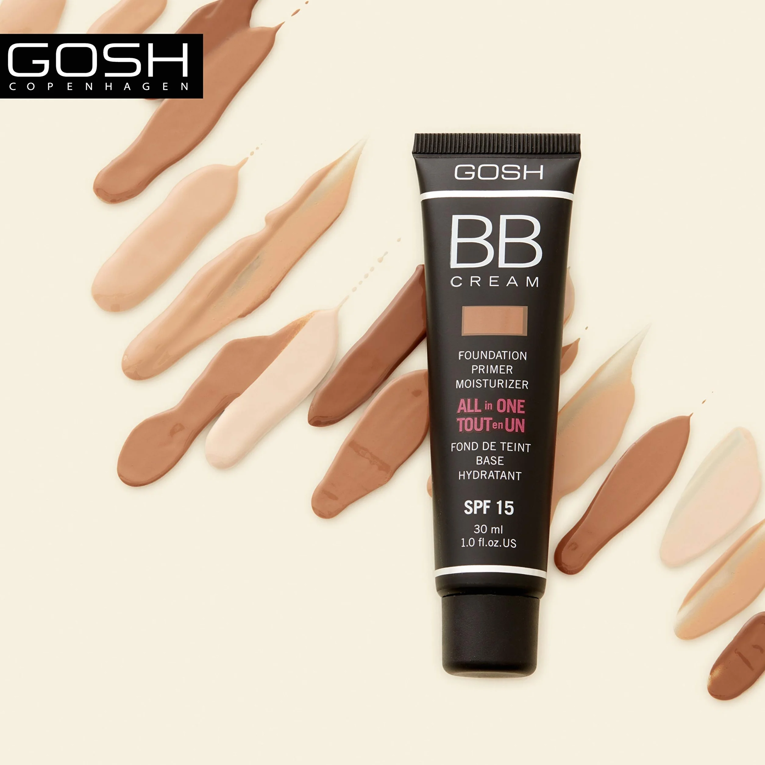 Gosh Bb Cream Foundation Primer Moisturizer #0-sand 30 Ml
