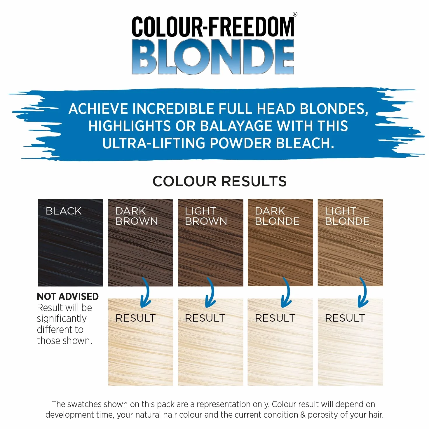 Knight & Wilson Colour Freedom Blonde Proszek Rozjaśniający do Włosów, Blond, 141 g