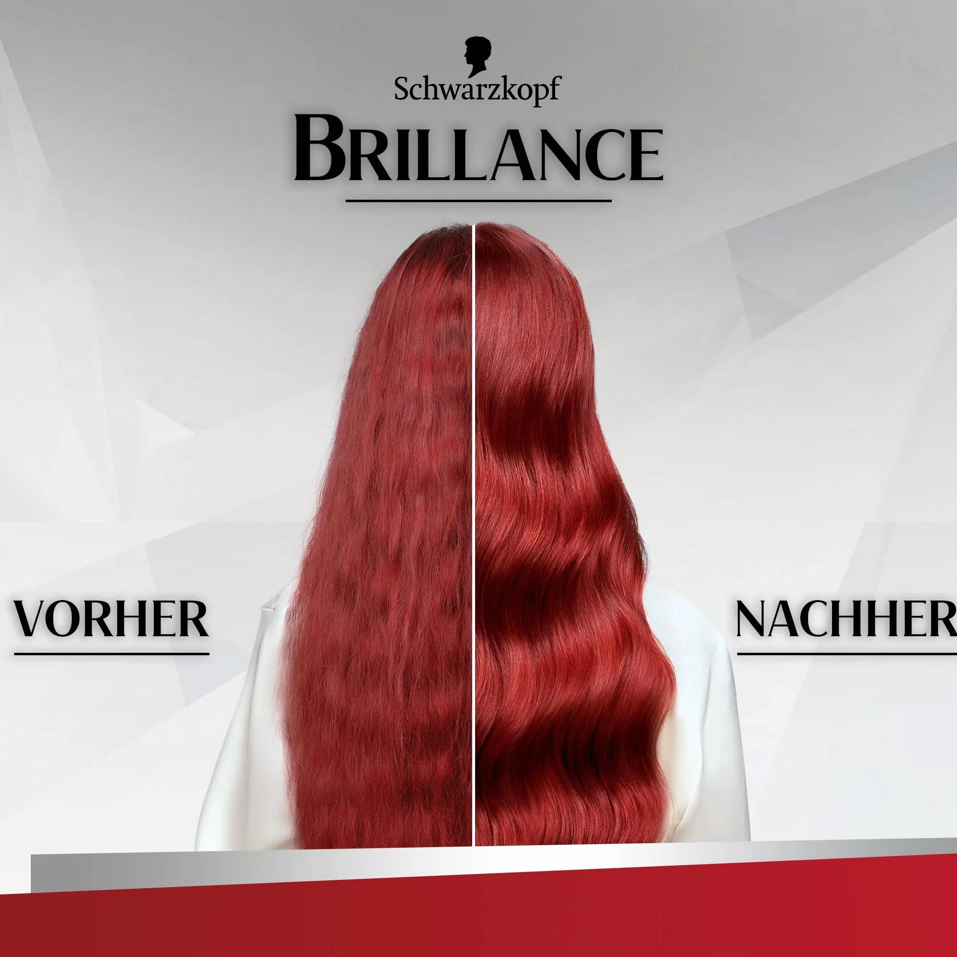 Brillance Hair Glossing Color Farba do Włosów, Intensywna Czerwień, 150 ml