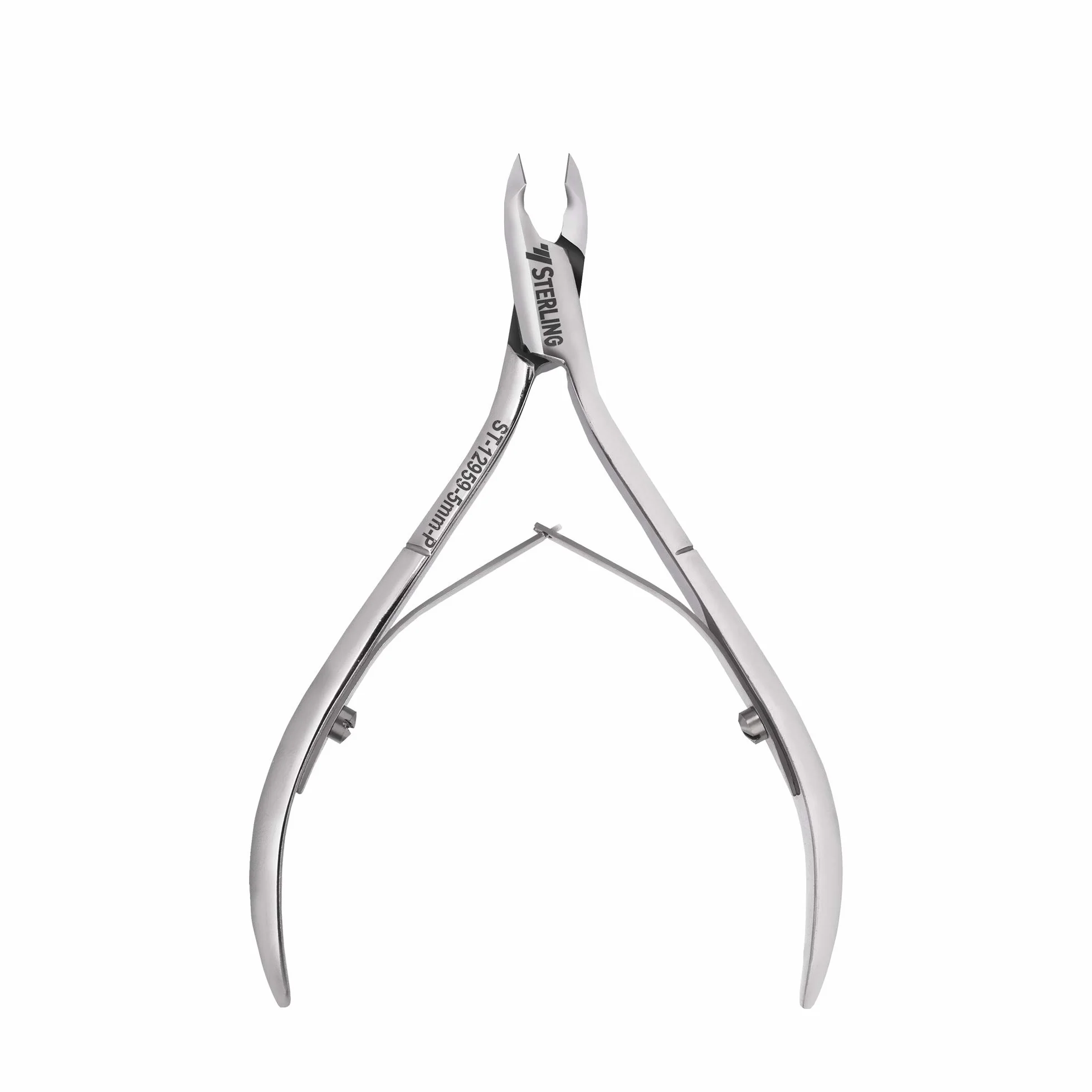 STERLING Profesjonalne cążki do skórek POLEROWANE | długość ostrza 5 mm | ręcznie ostrzone | precyzja, komfort i bezpieczeństwo podczas manicure | nierdzewne ze stali chirurgicznej | ST-12959-5mm