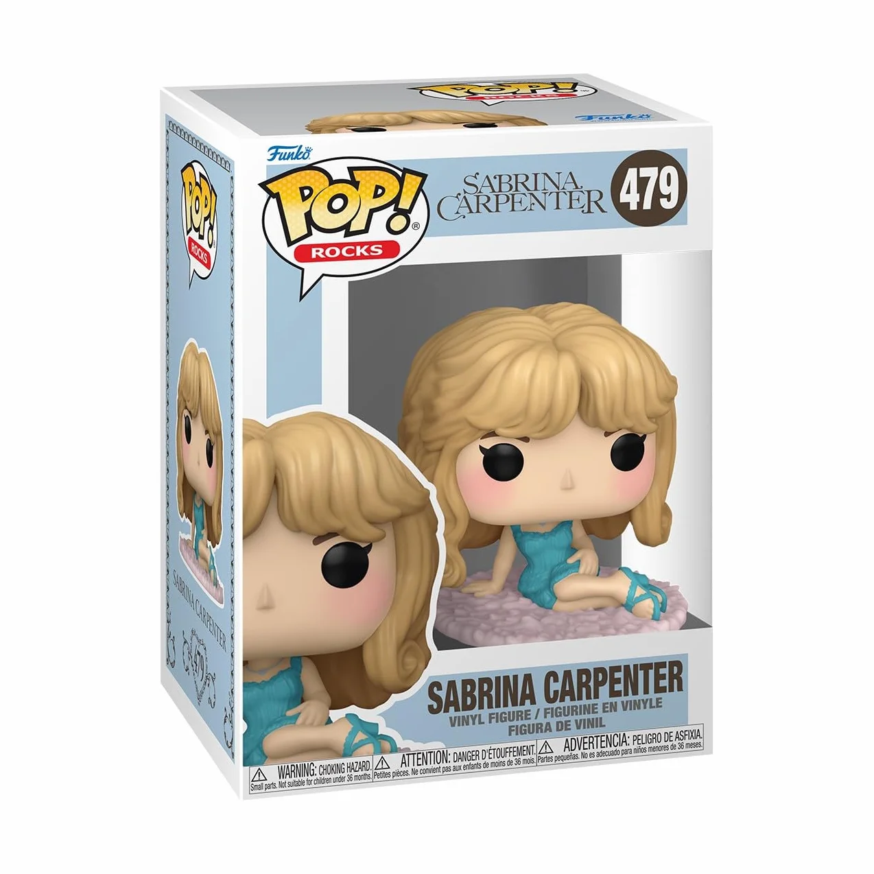 Funko Pop! Rocks: Sabrina Carpenter - (Night Gown) - kolekcjonerska figurka winylowa - pomysł na prezent - oficjalny towar - zabawki dla dzieci i dorosłych - fanów muzyki, figurka kolekcjonerska