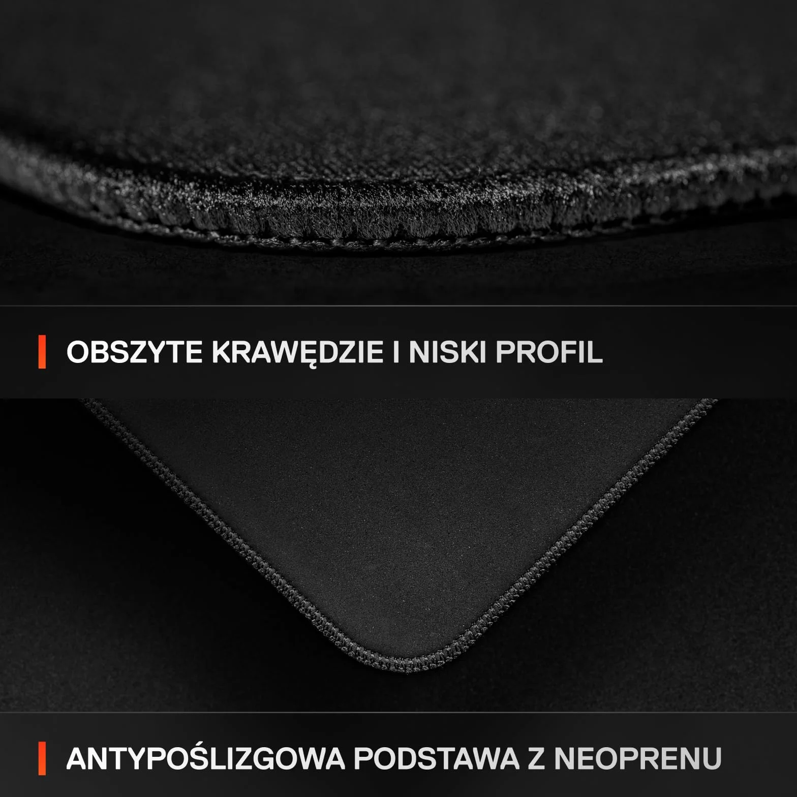 SteelSeries, podkładka QcK XL Performance Balance - Dod. gęstość dająca poślizg - Niskoprofilowe przeszycia krawędzi - Antypoślizgowa podstawa z neoprenu - Rozm. 900 x 400 mm - FPS, MOBA, RTS, MMO